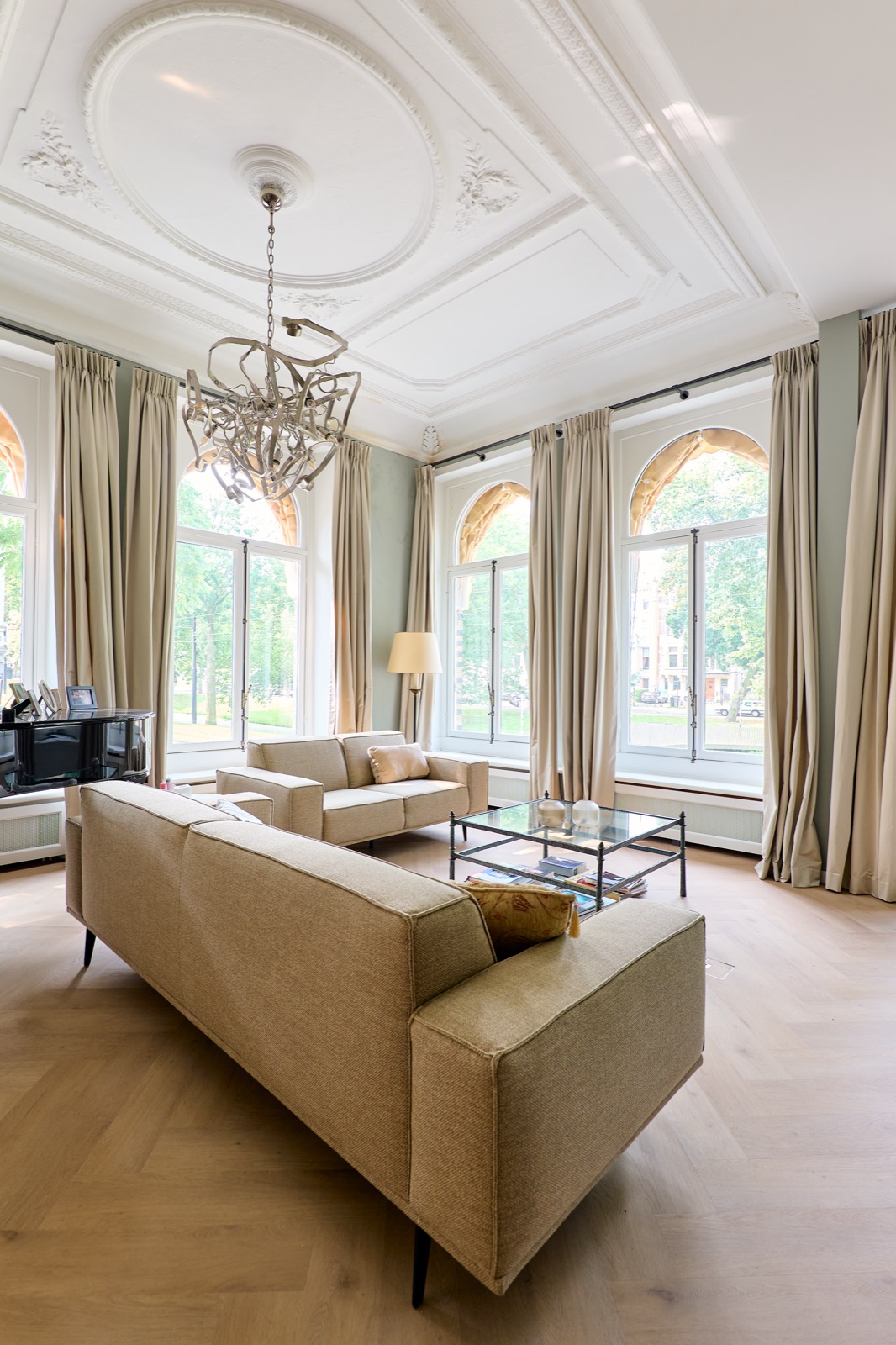 luxe woonkamer inrichting