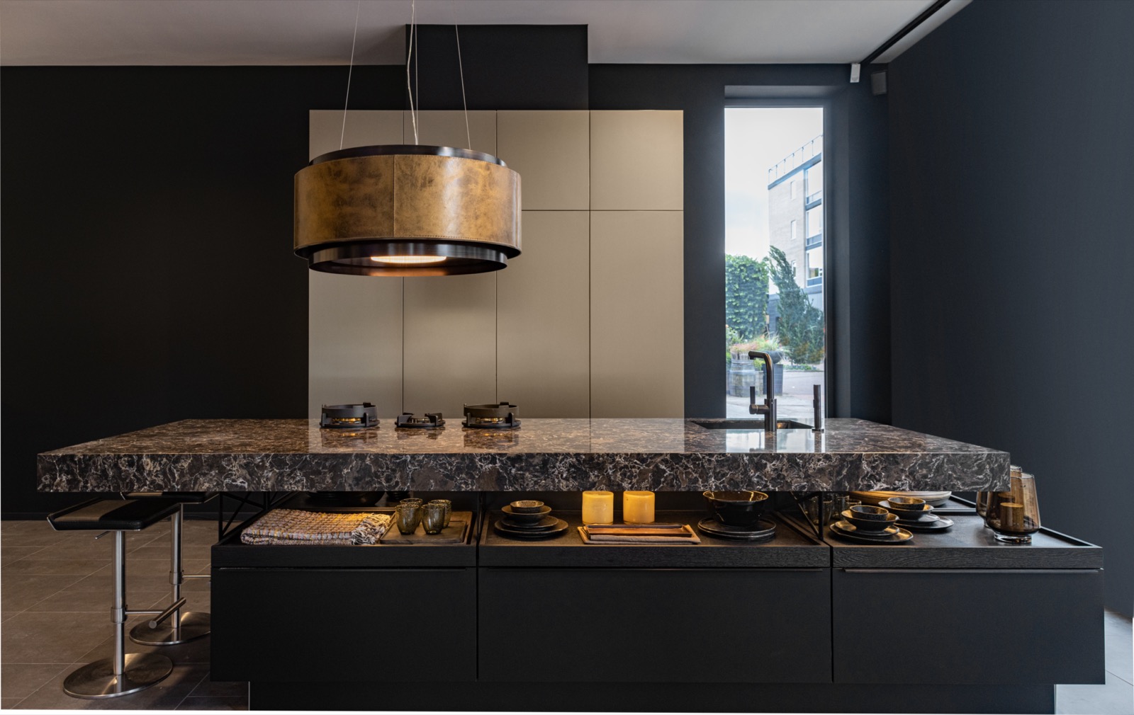 keuken met luxe afzuigkap