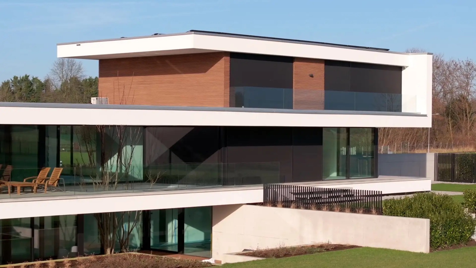 villa met luxe gevels en wanden