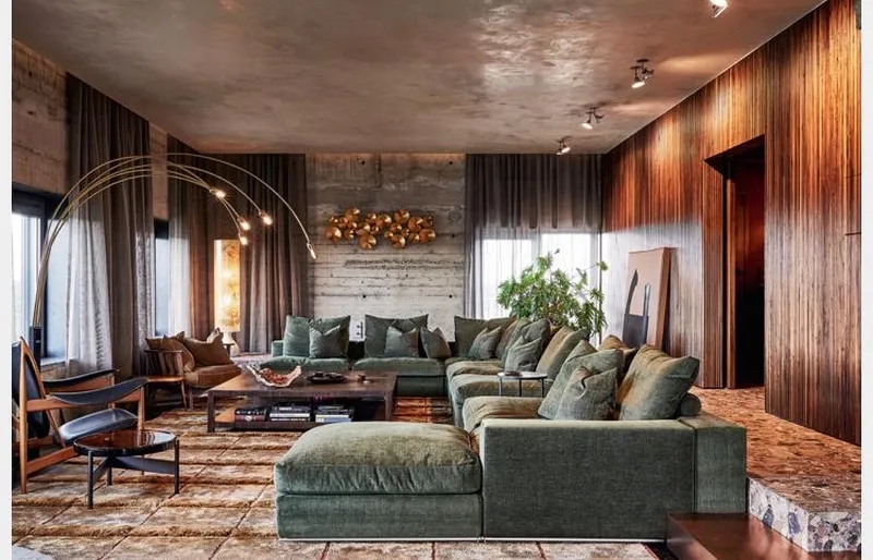 interieur met design plafond