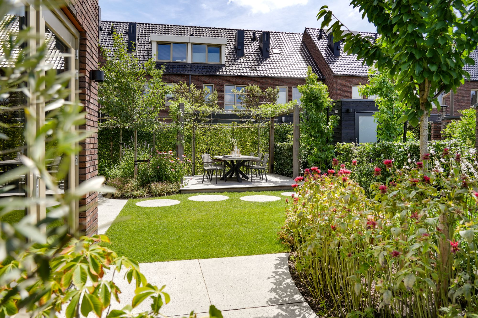 luxe groene tuin