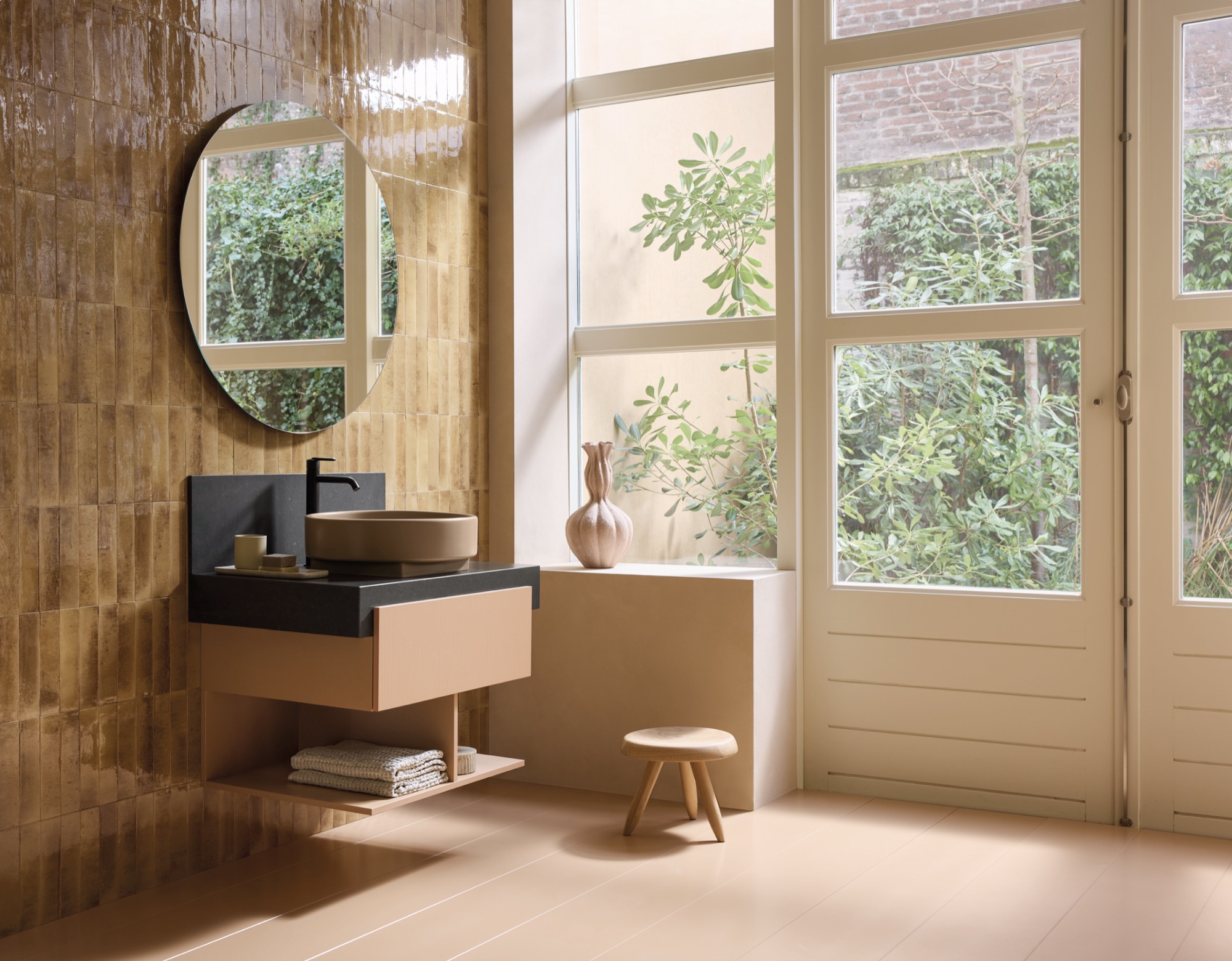 badkamer met design wastafel