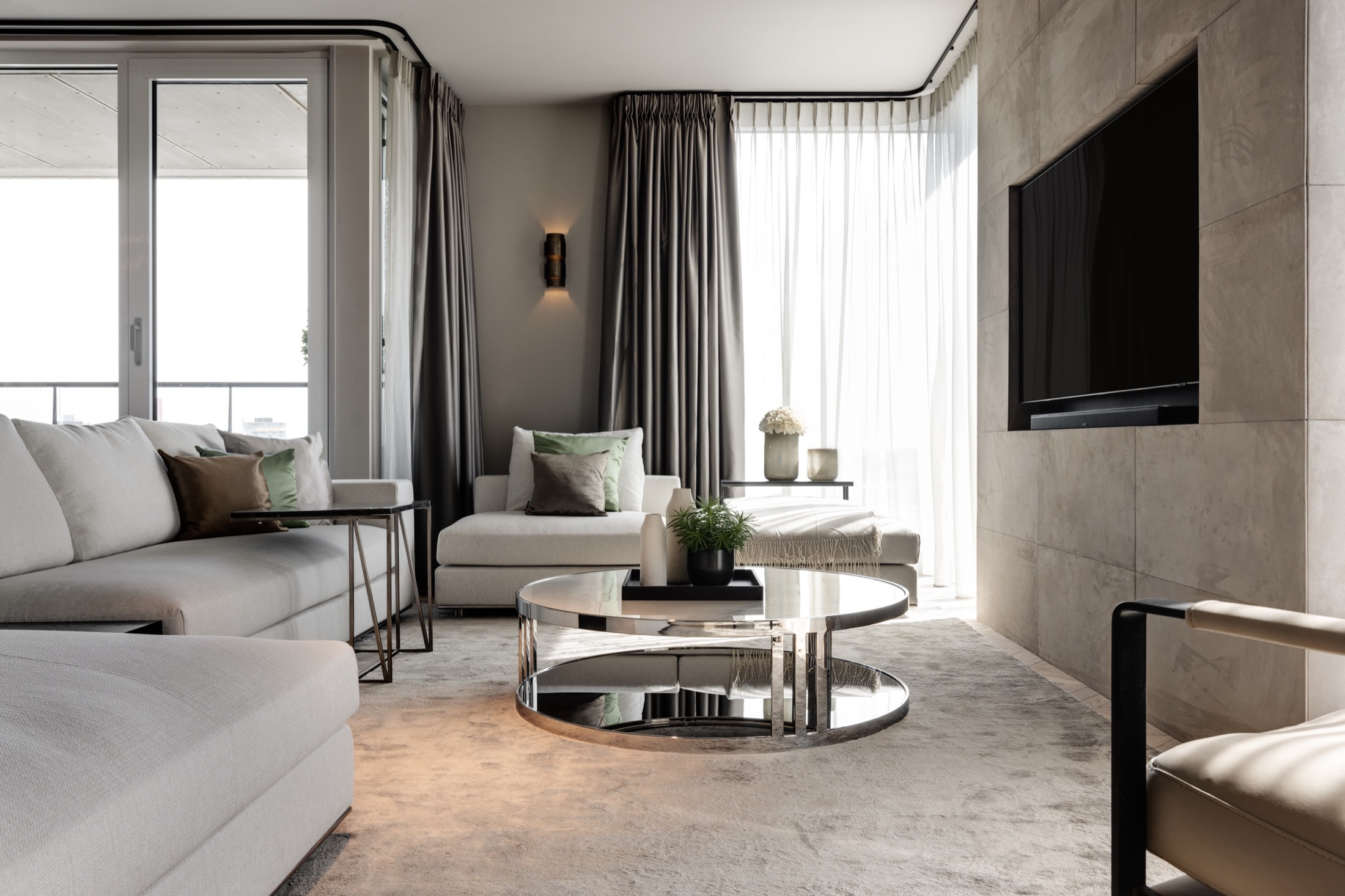 luxe woonkamer inrichting