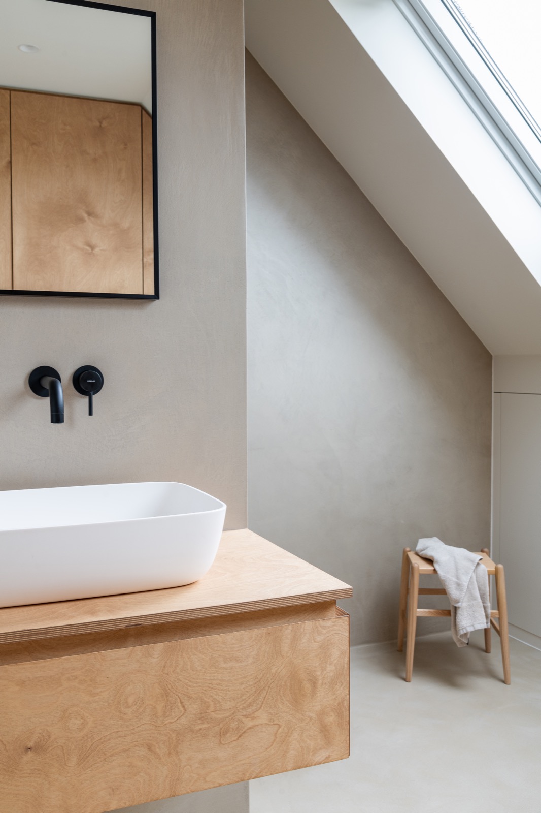 microtopping in badkamer