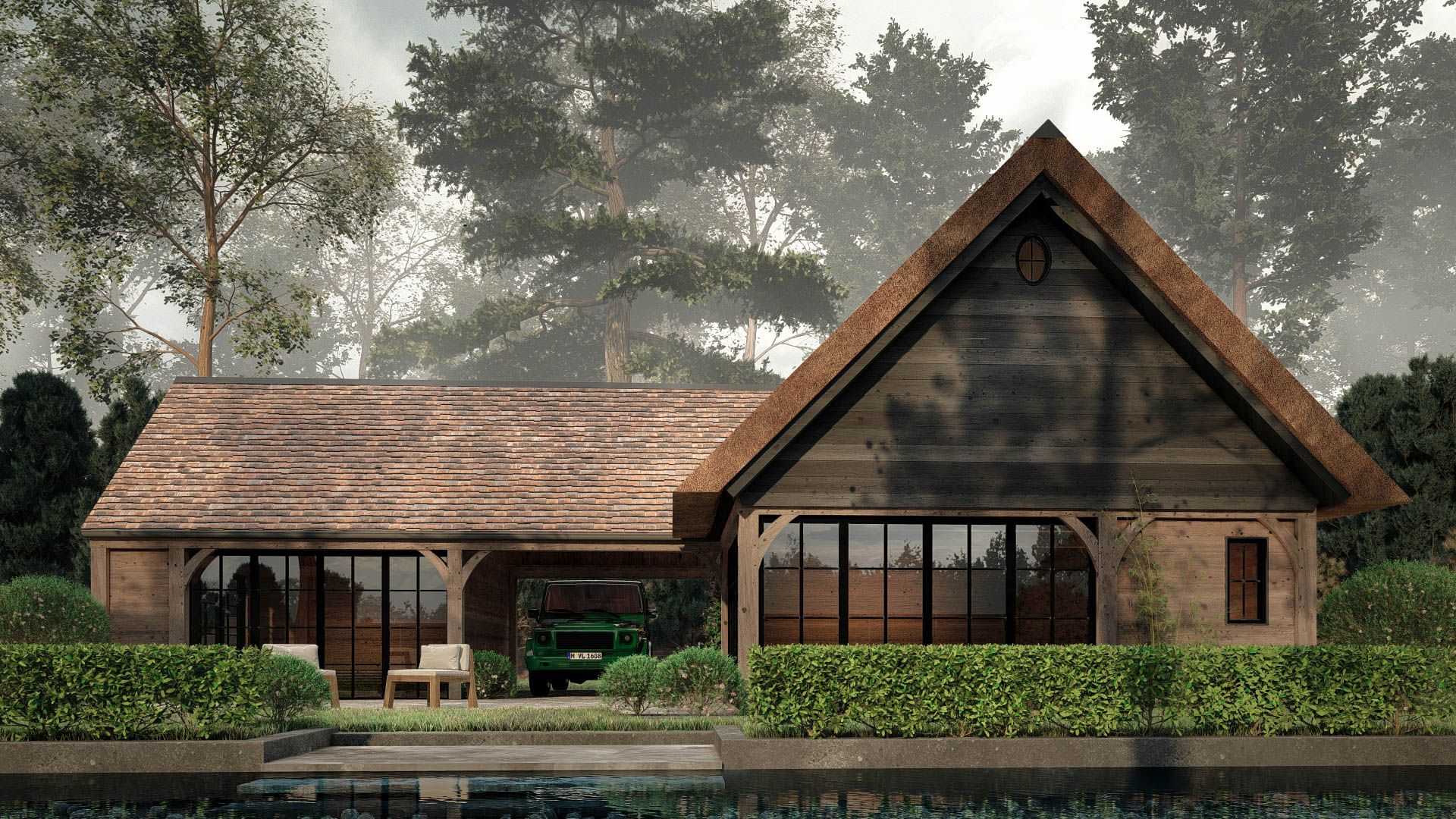 3d ontwerp exclusief buitenverblijf
