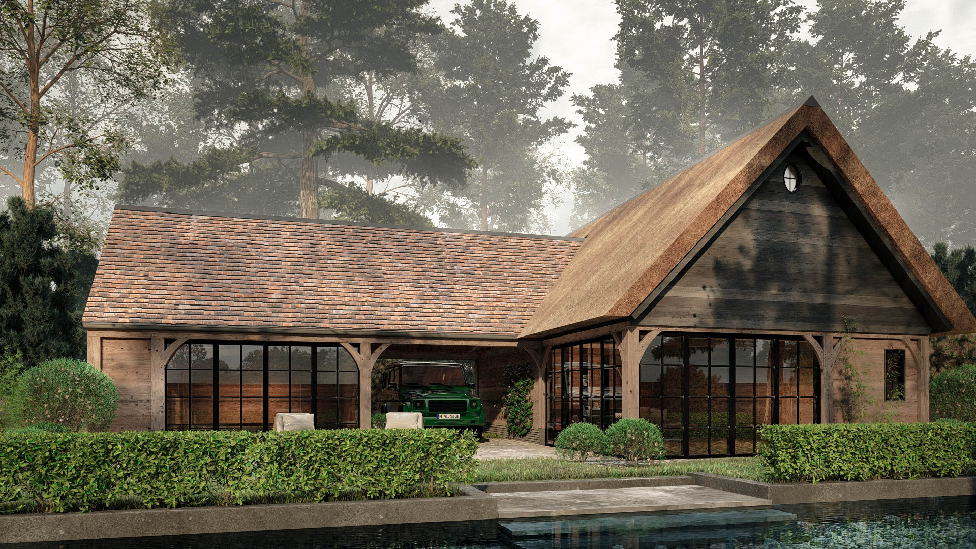 3d ontwerp luxe buitenverblijf