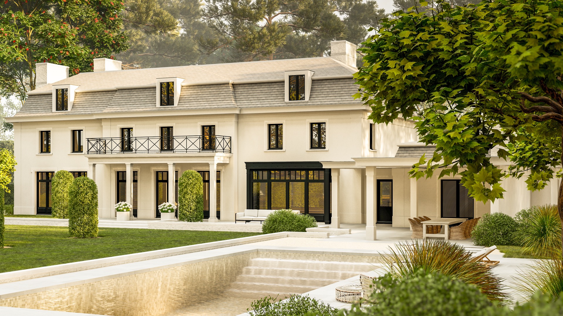 luxe villa 3d ontwerp