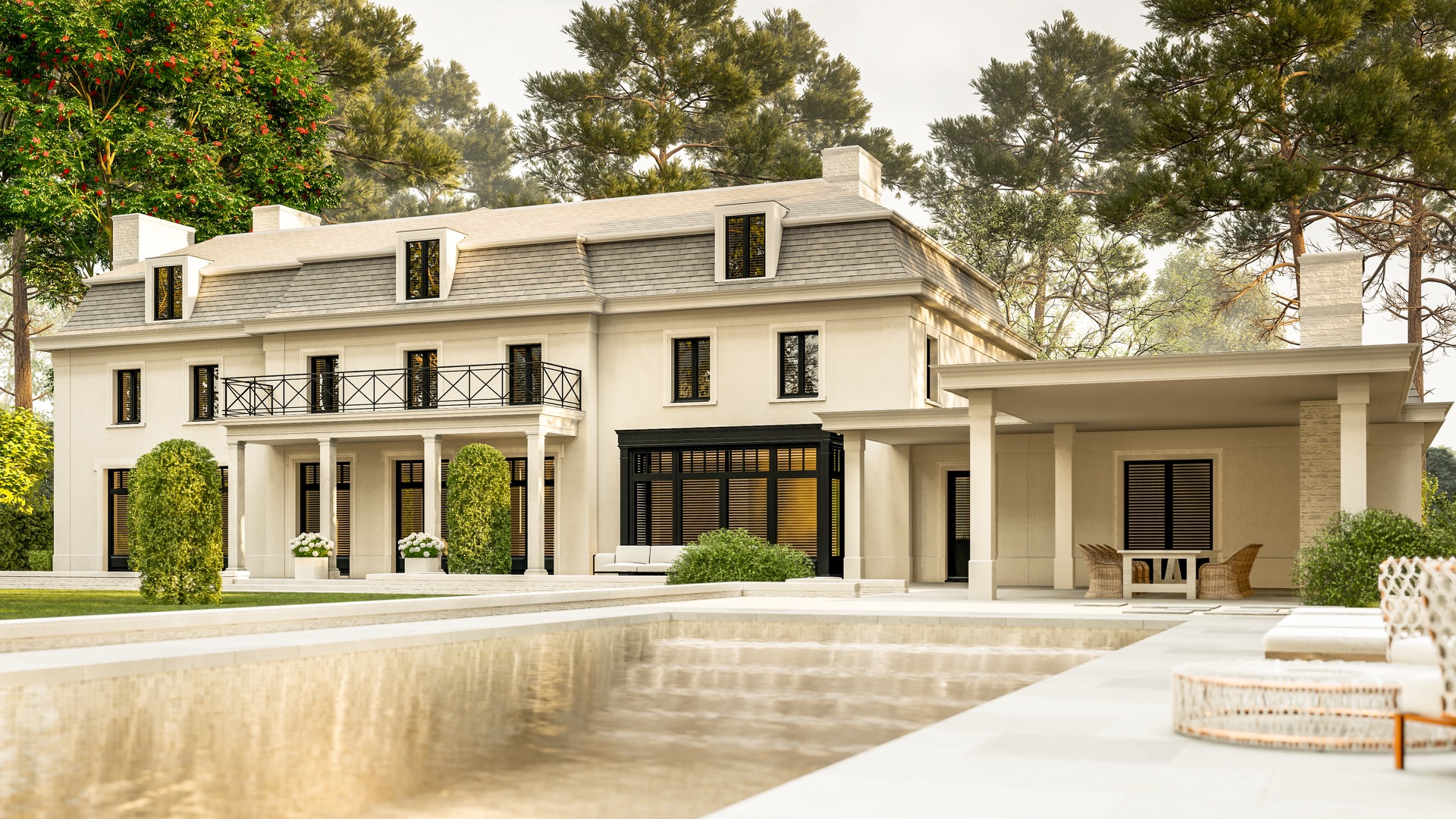 visuals villa met tuin