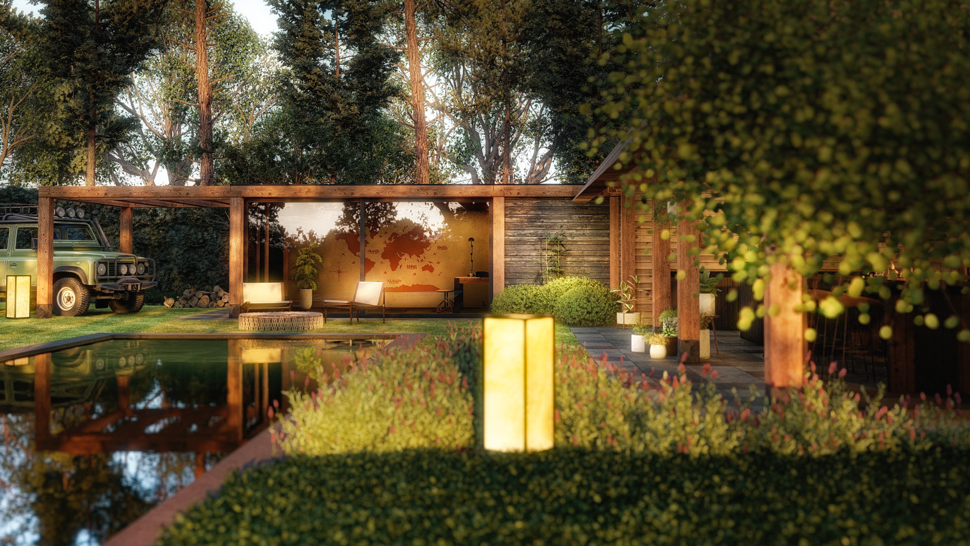 visualisatie design tuinkamer