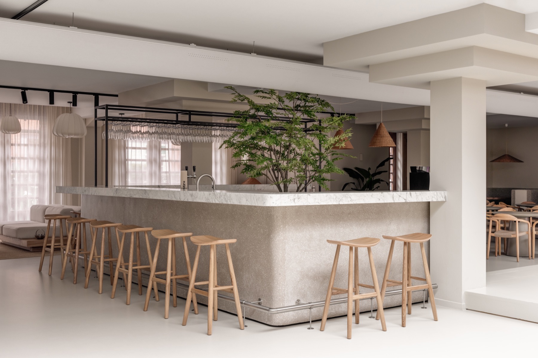 kantoor met luxe bar