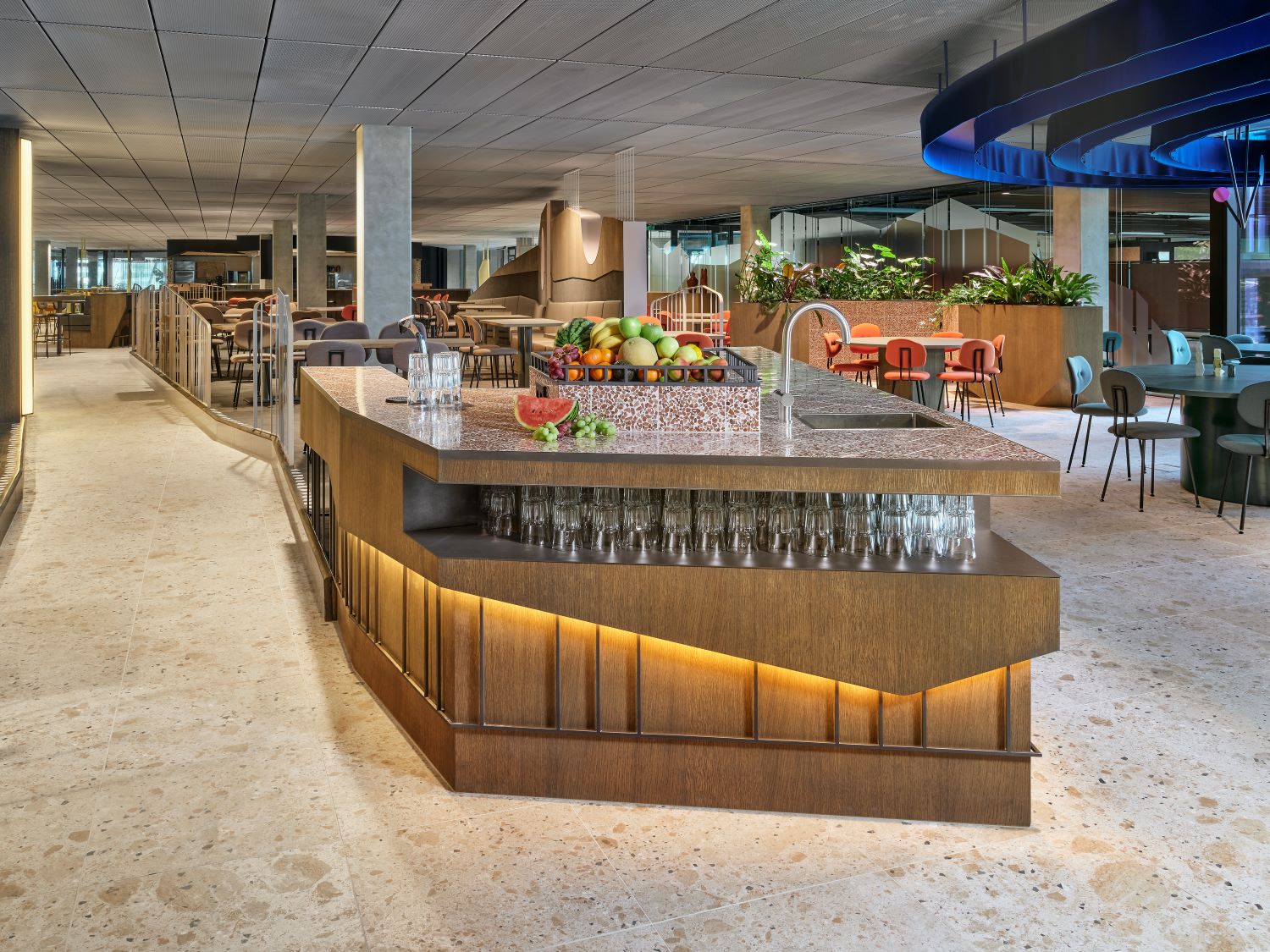 bar met luxe verlichting