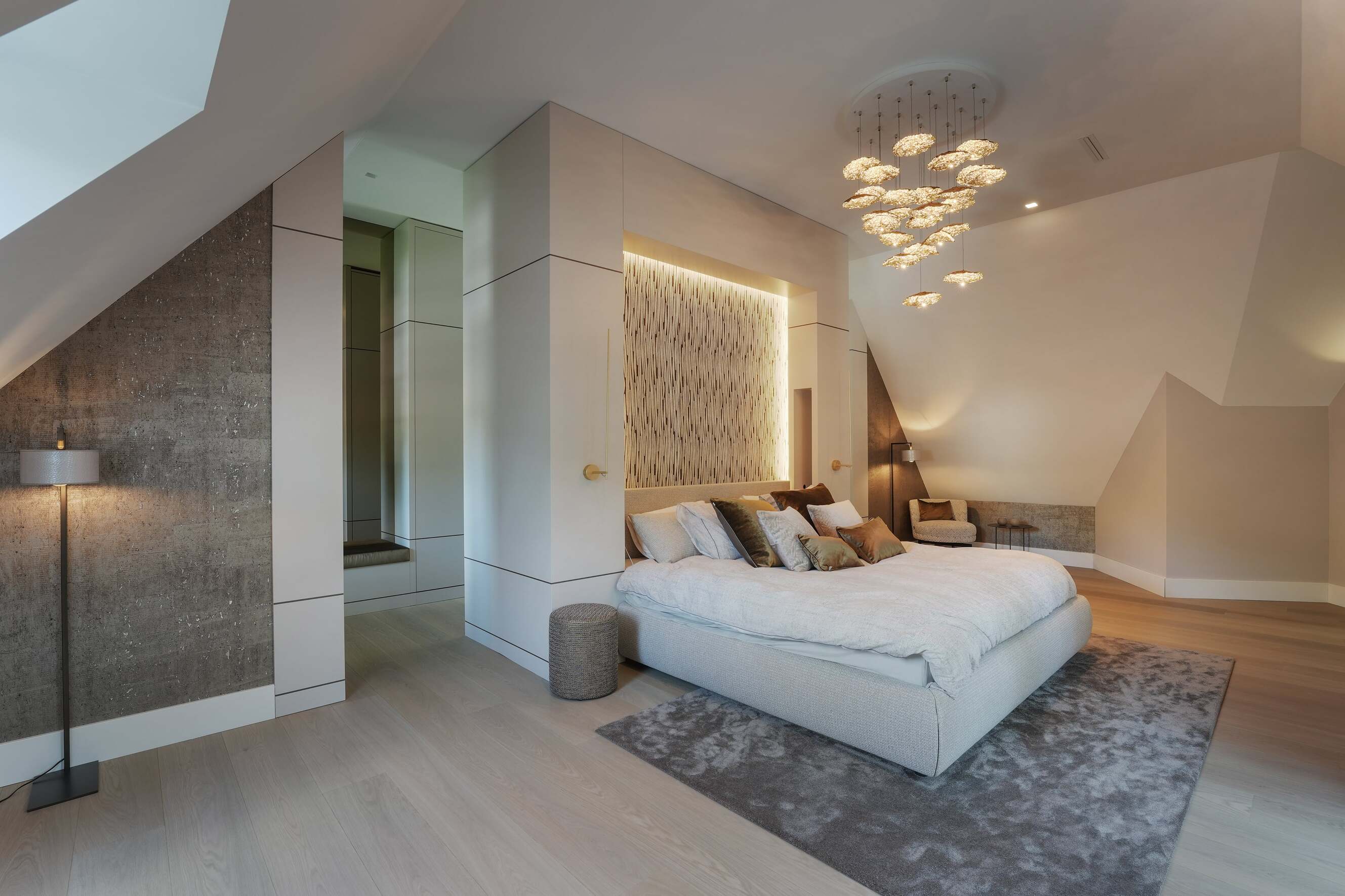 Luxe verlichting in slaapkamer