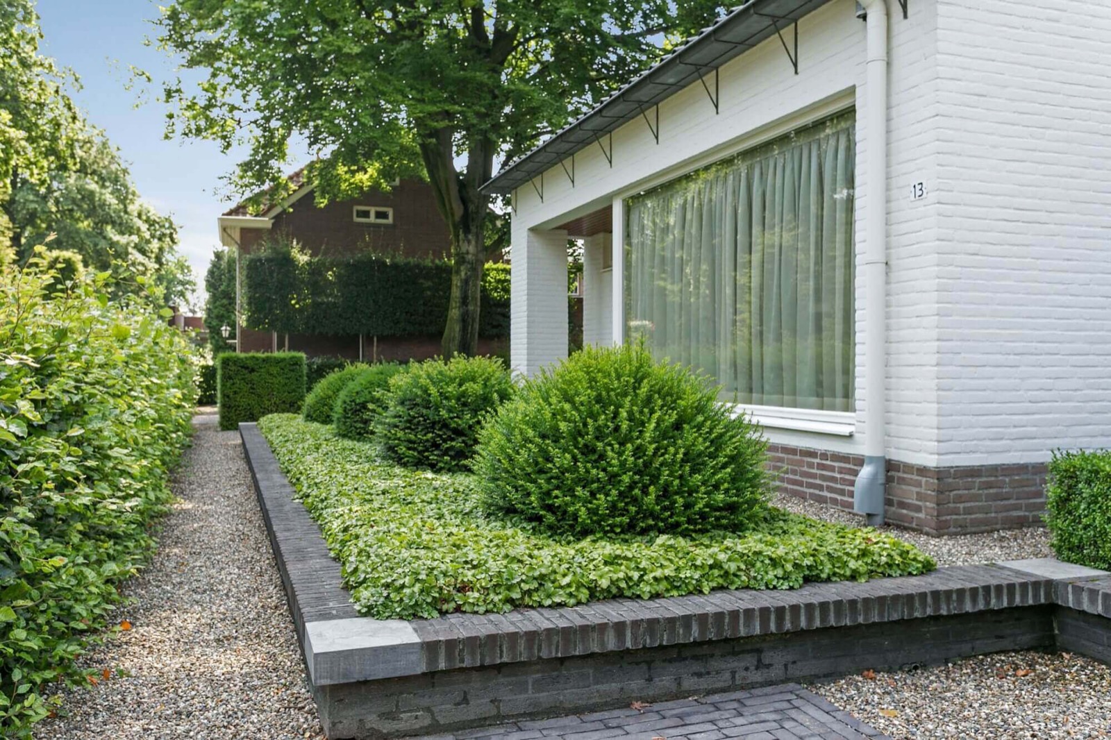 tuin met plantenbak