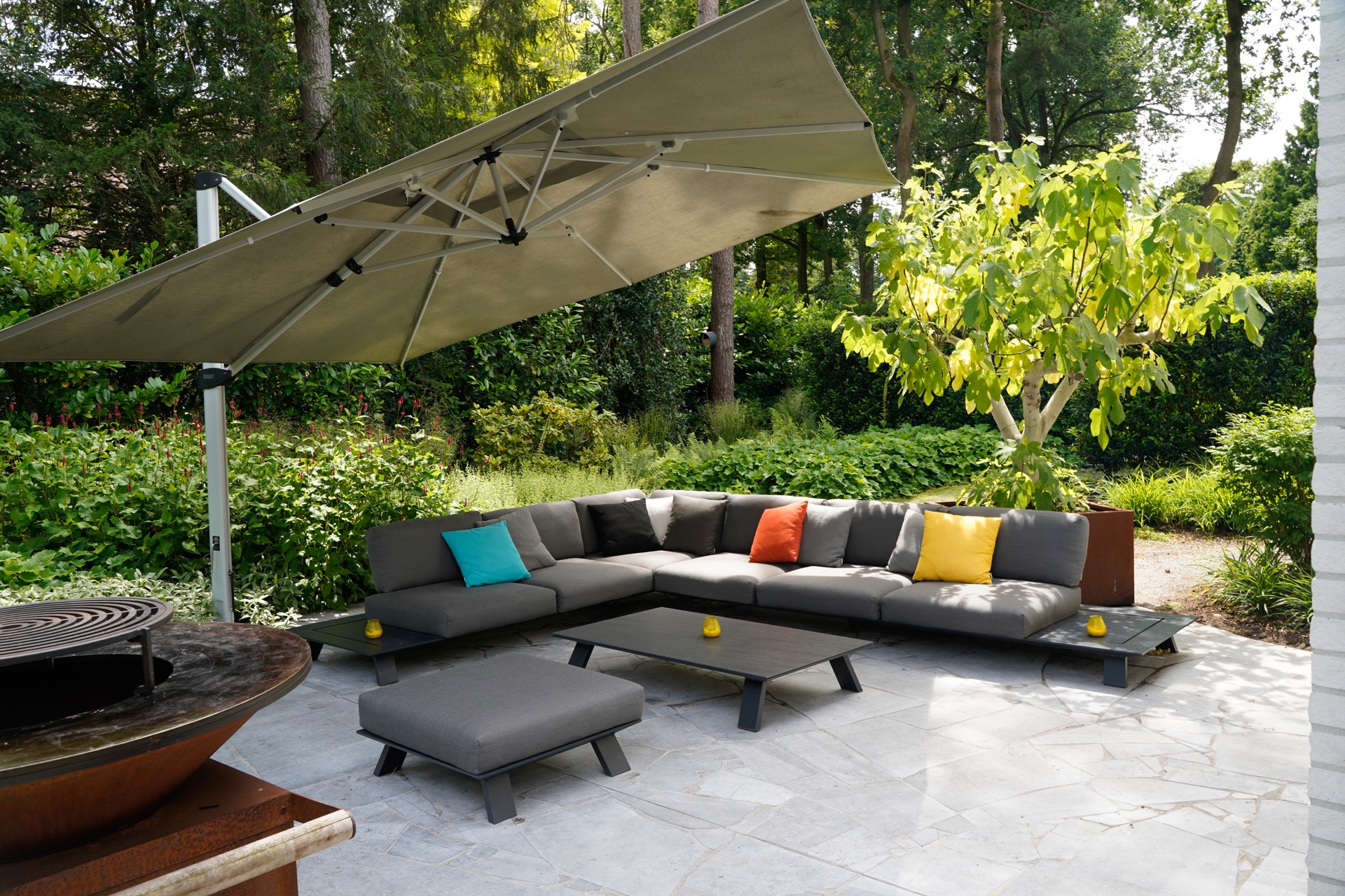 terras in bostuin