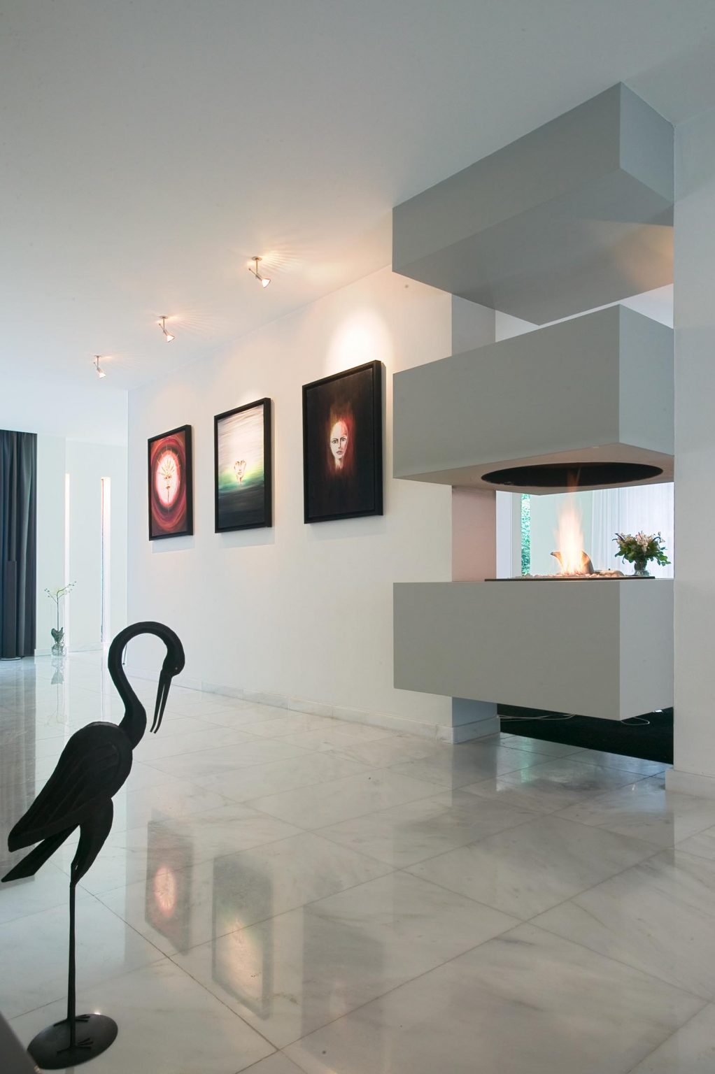 luxe haard woonkamer