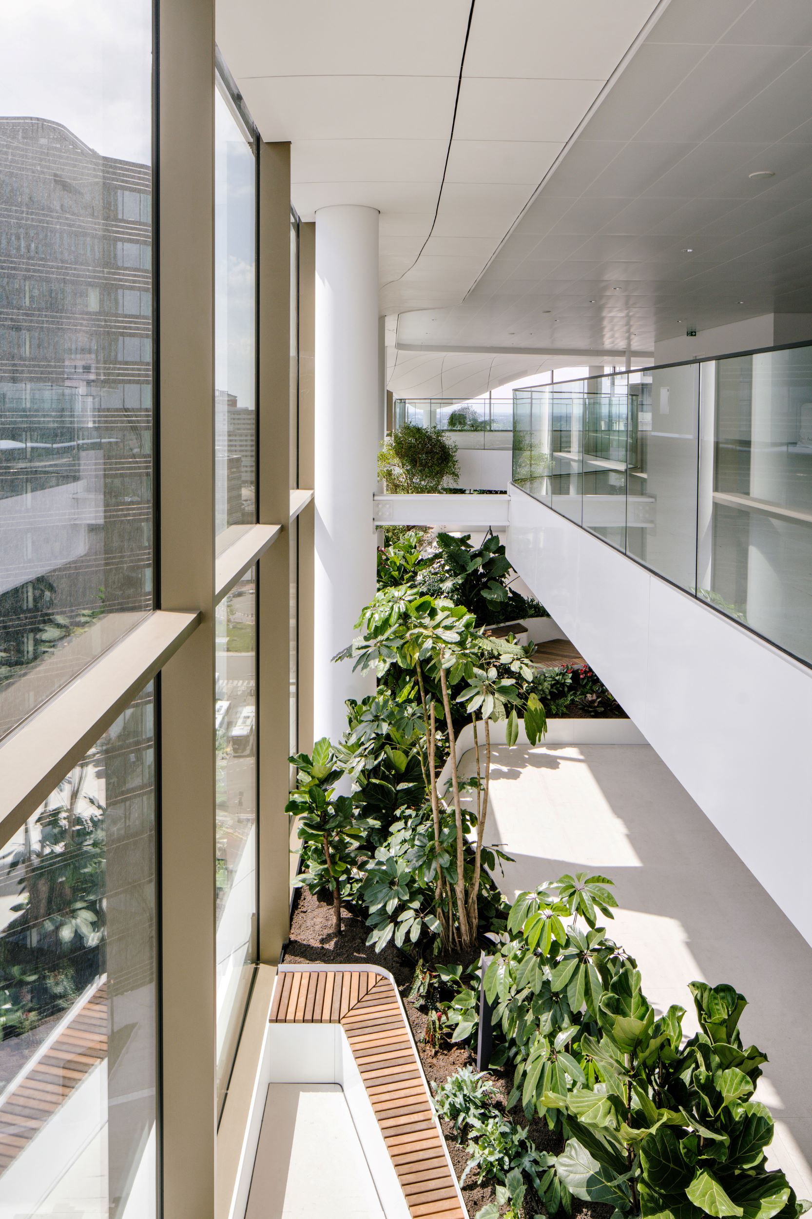 interieur met tuin