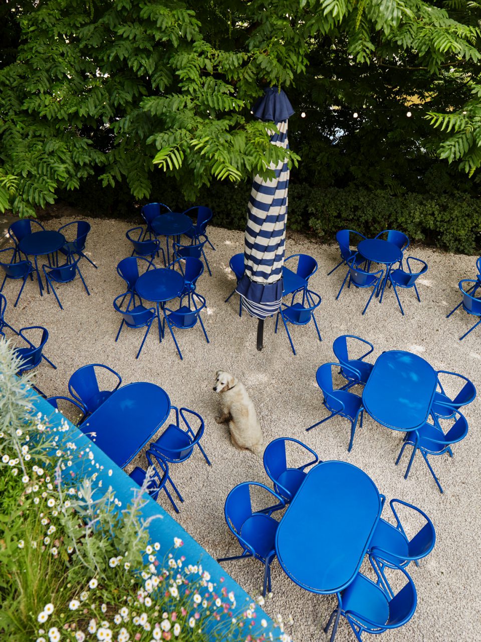 terras bovenaanzicht