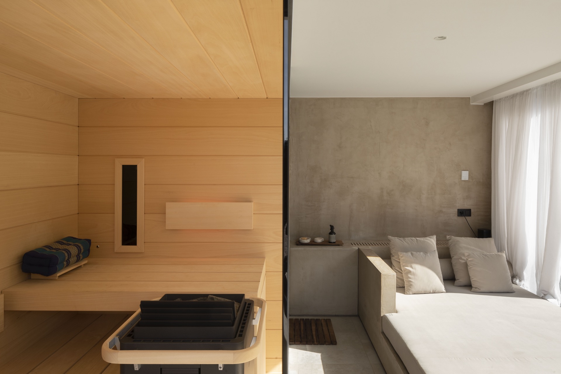 wellness ruimte in villa