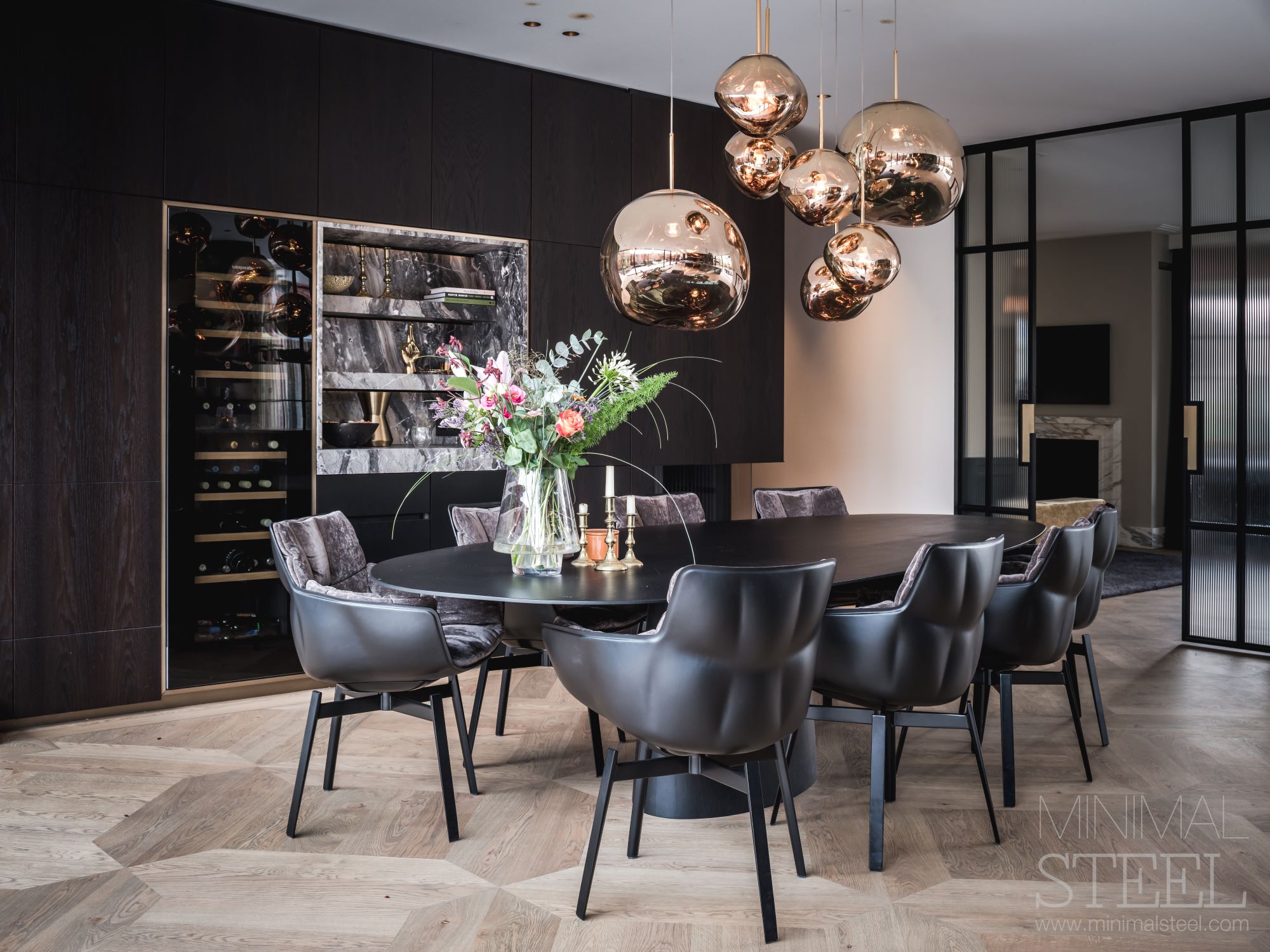 maatwerk deuren in eetkamer