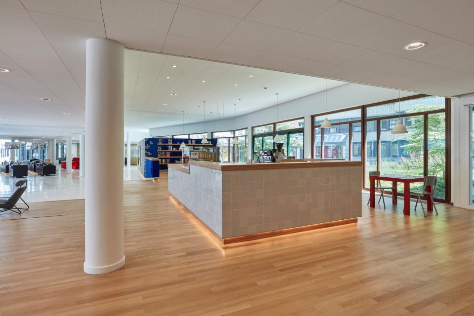 receptie met verlichting