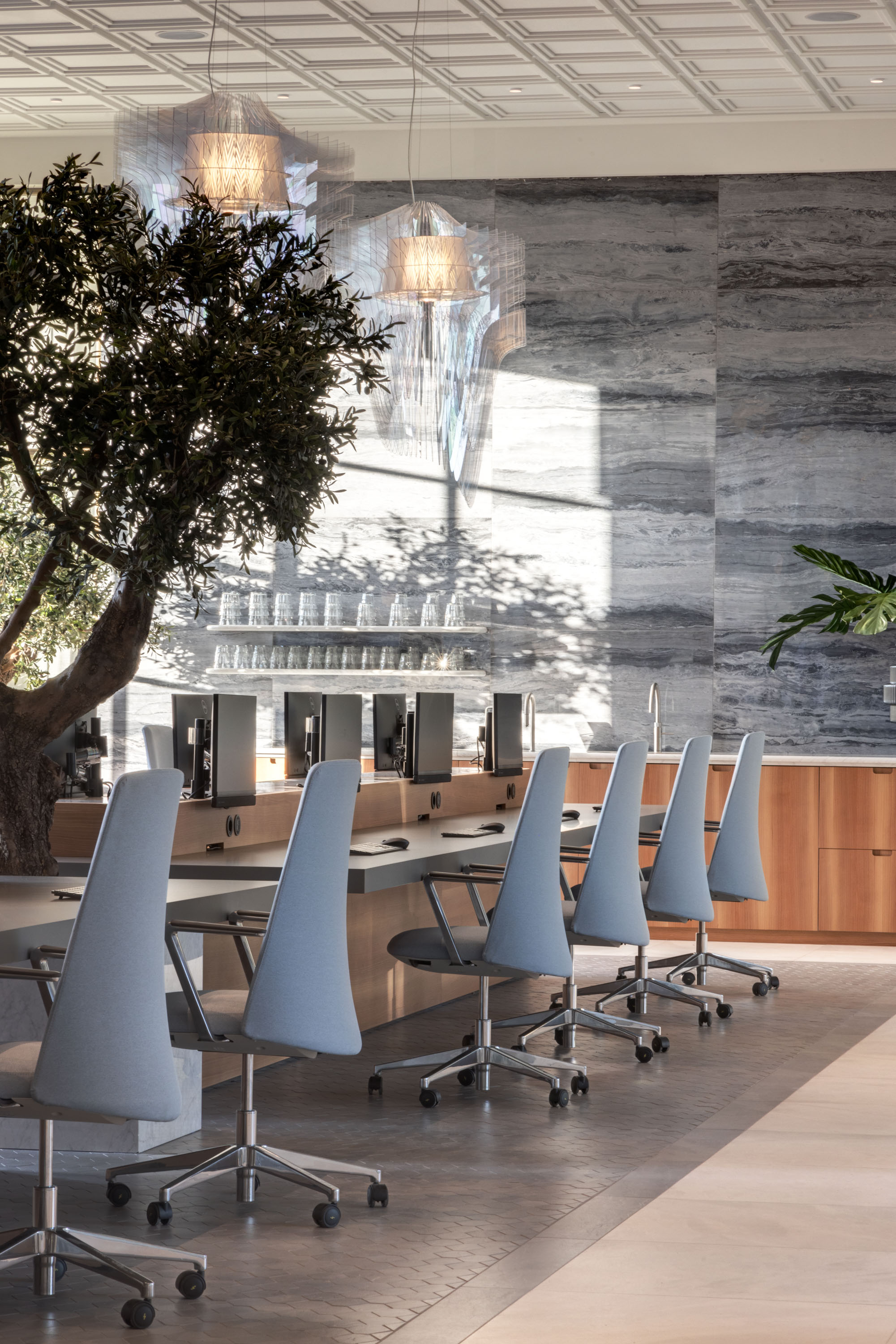 interieur met akoestisch design