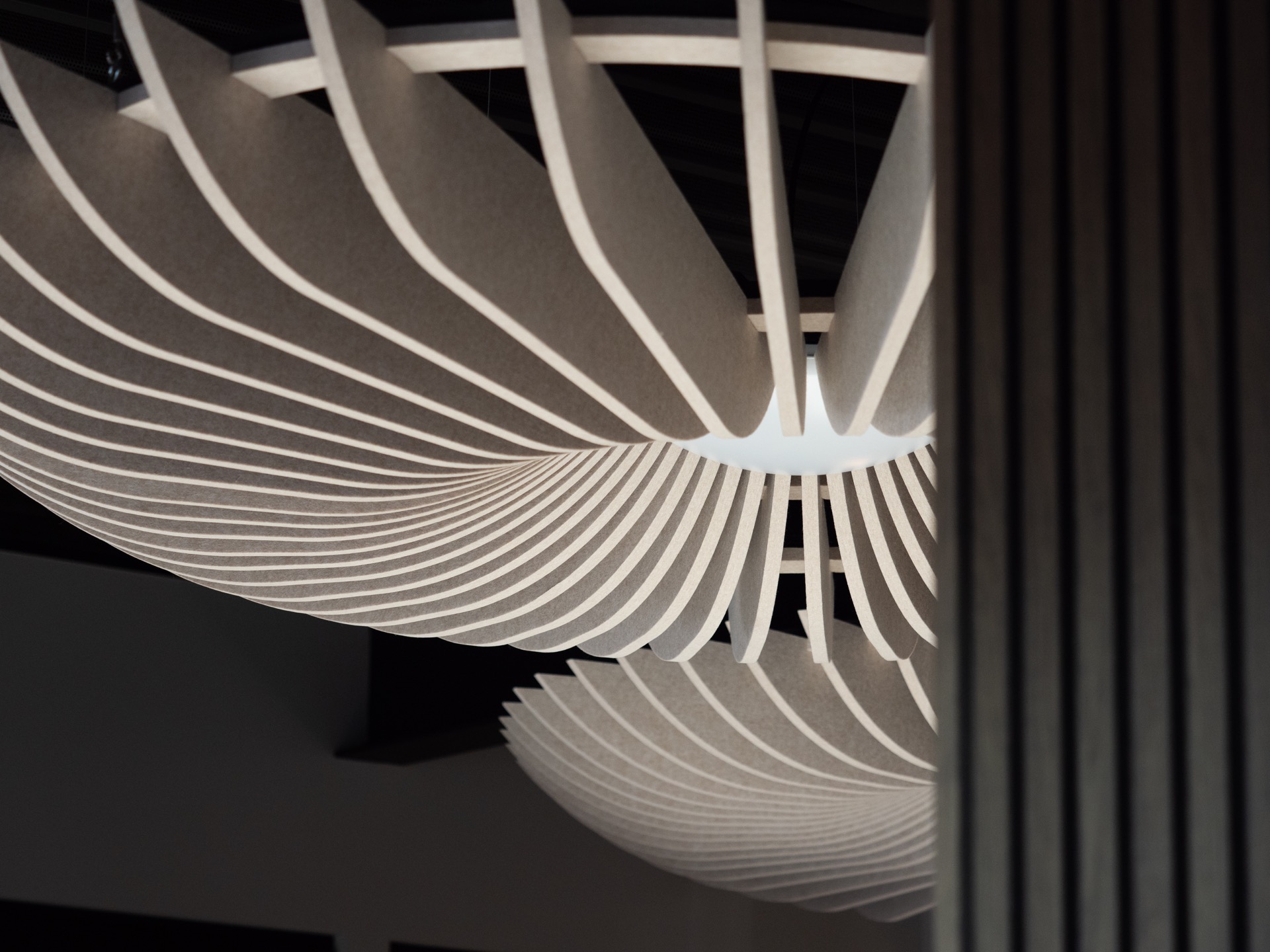 akoestisch design lamp