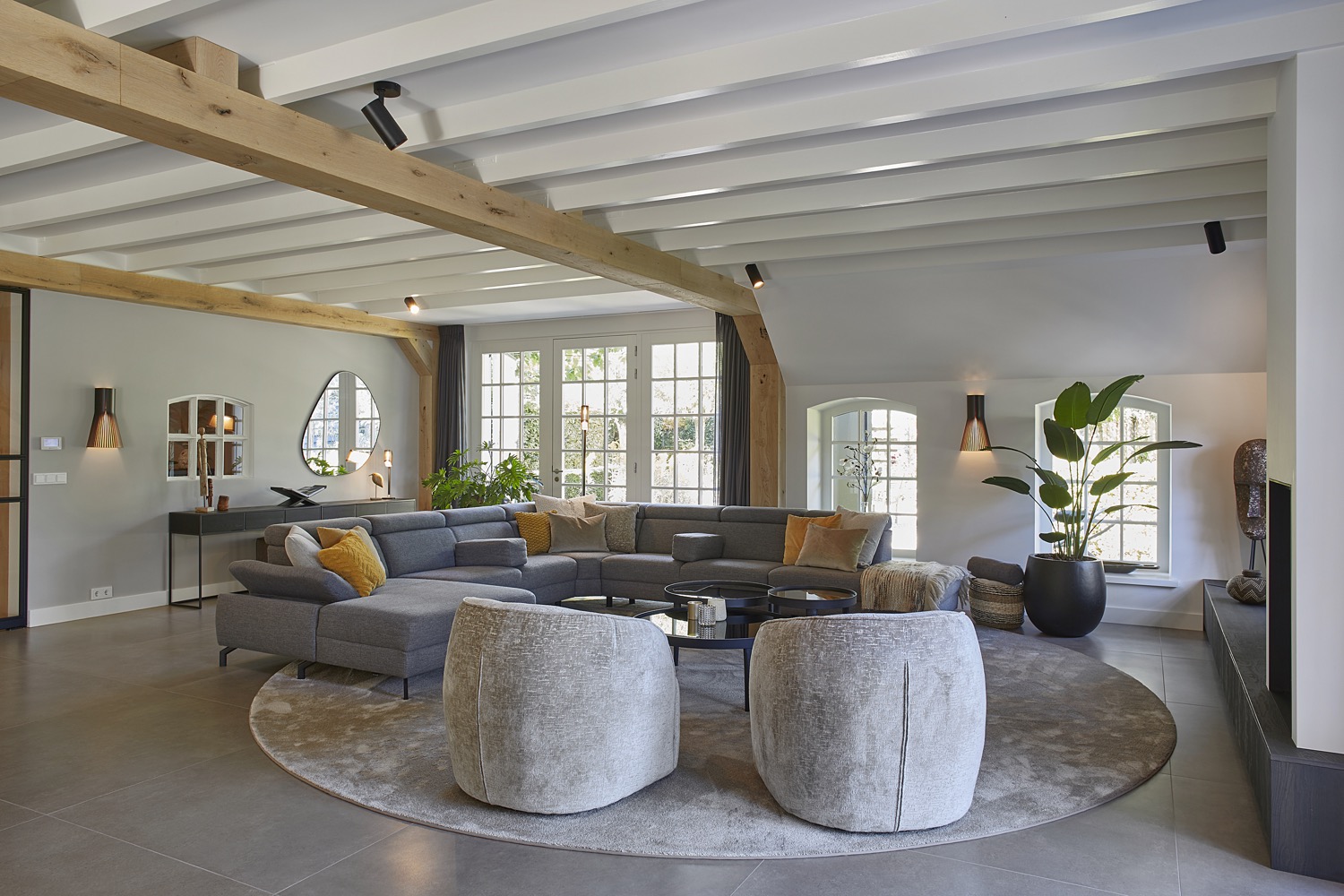 landelijke woonkamer