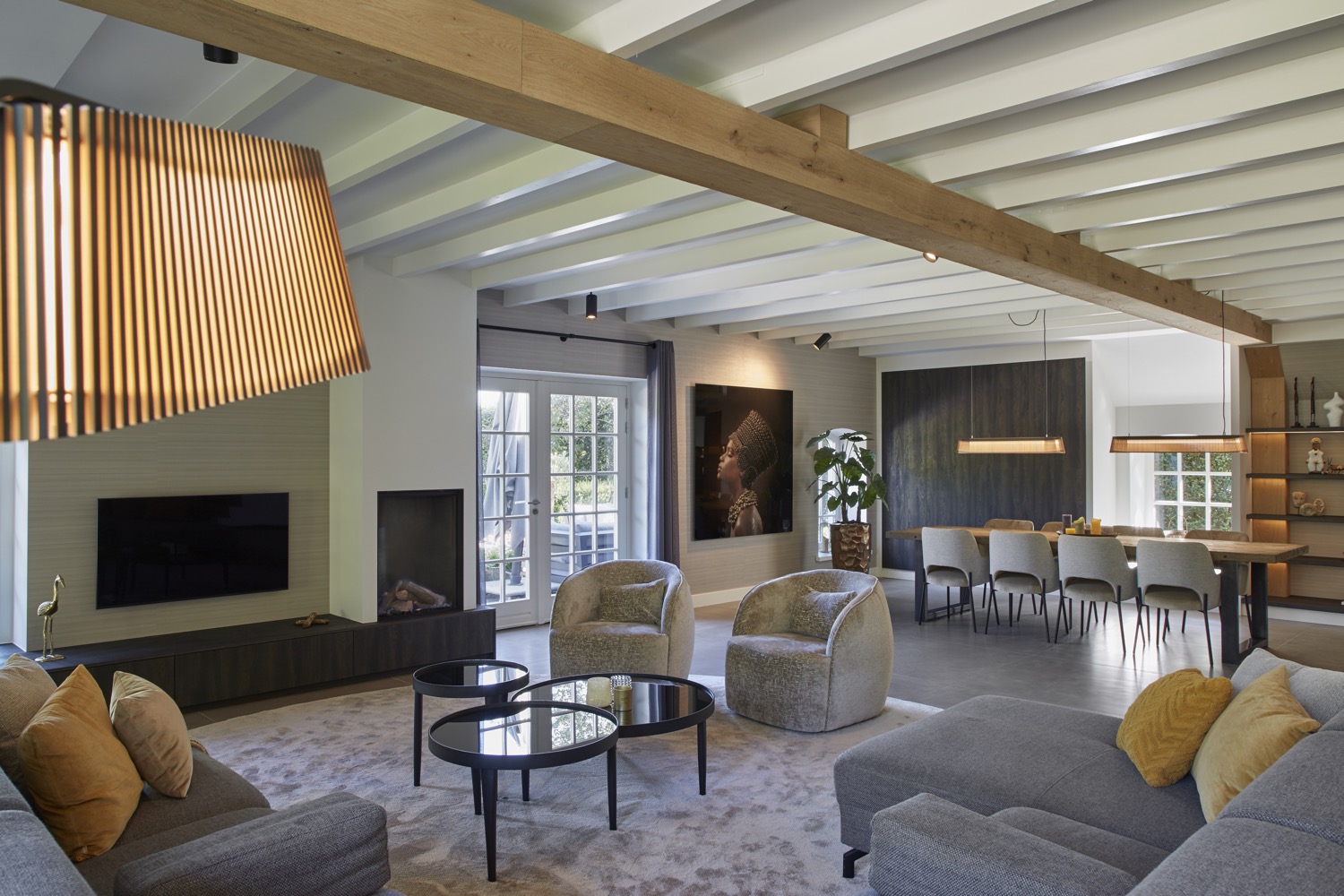 landelijke woonkamer