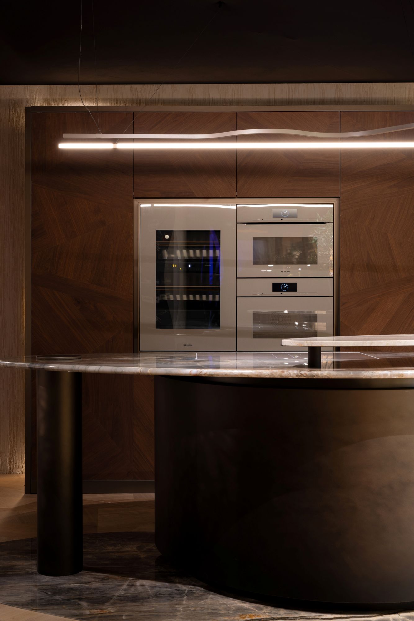 keuken met verlichting