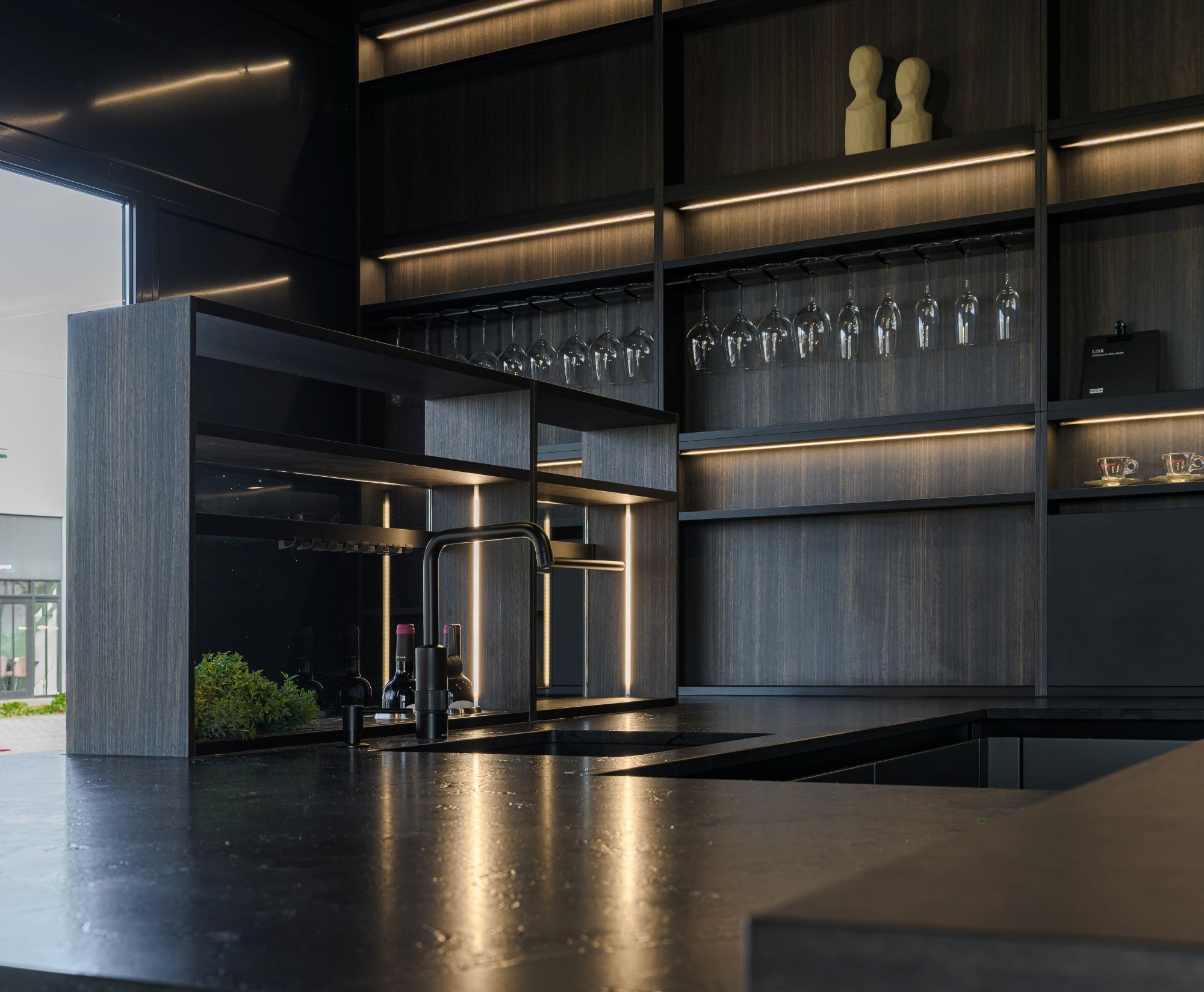 luxe keuken met bar
