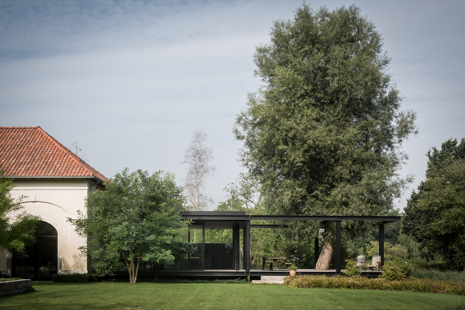 villa met aanbouw