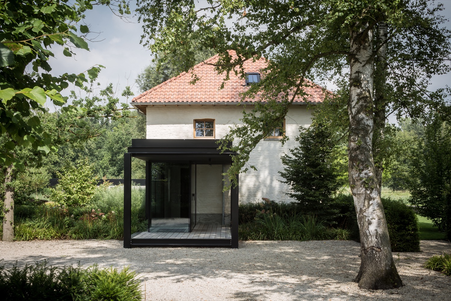 boom bij villa