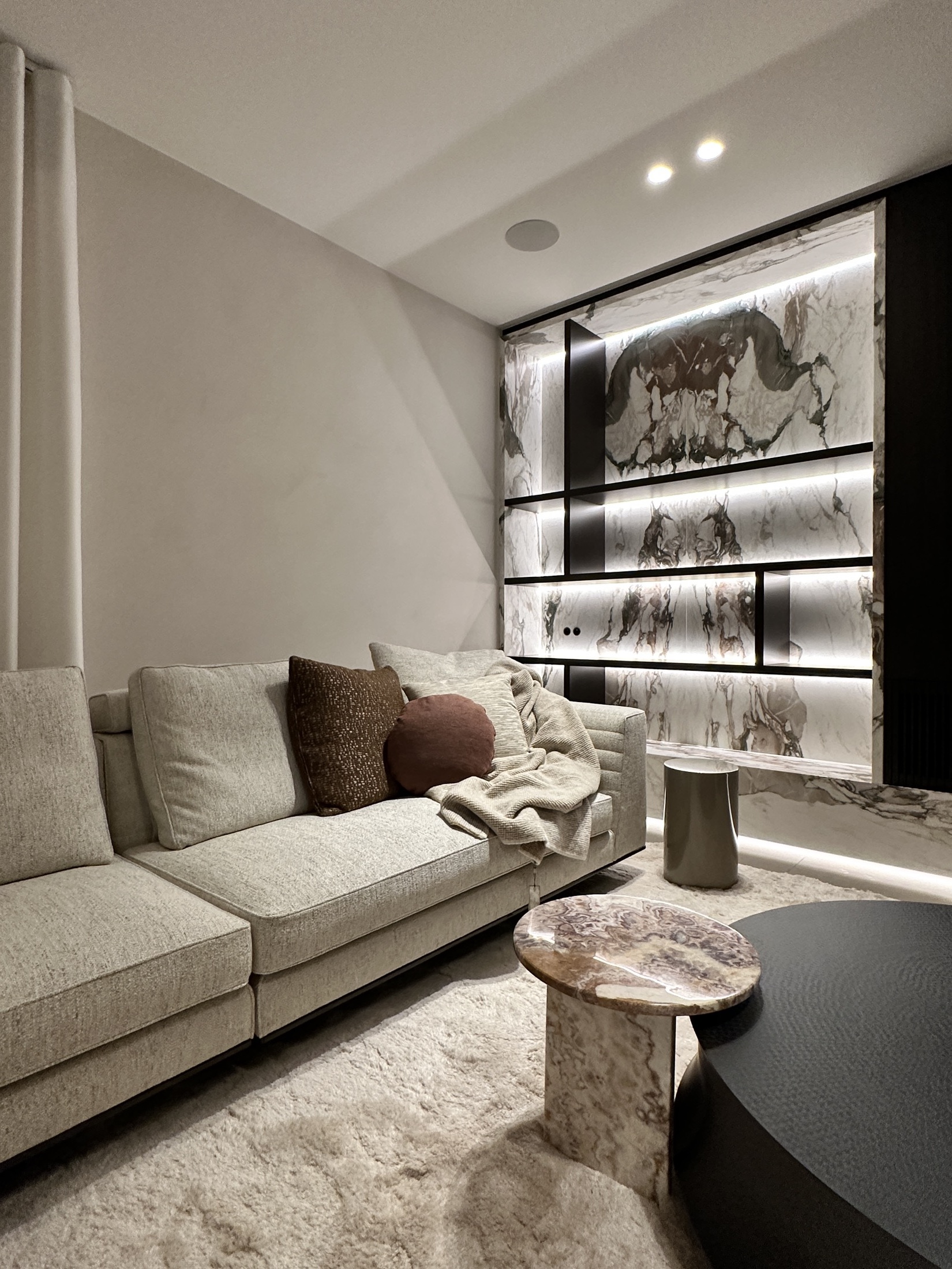 luxe woonkamer inrichting