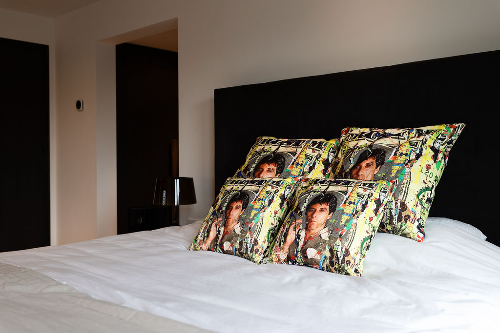 Designer kussens bed
