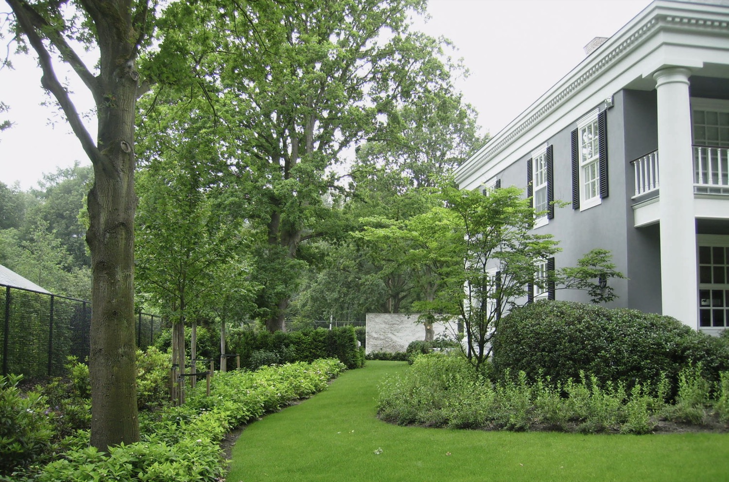 borders bij villa