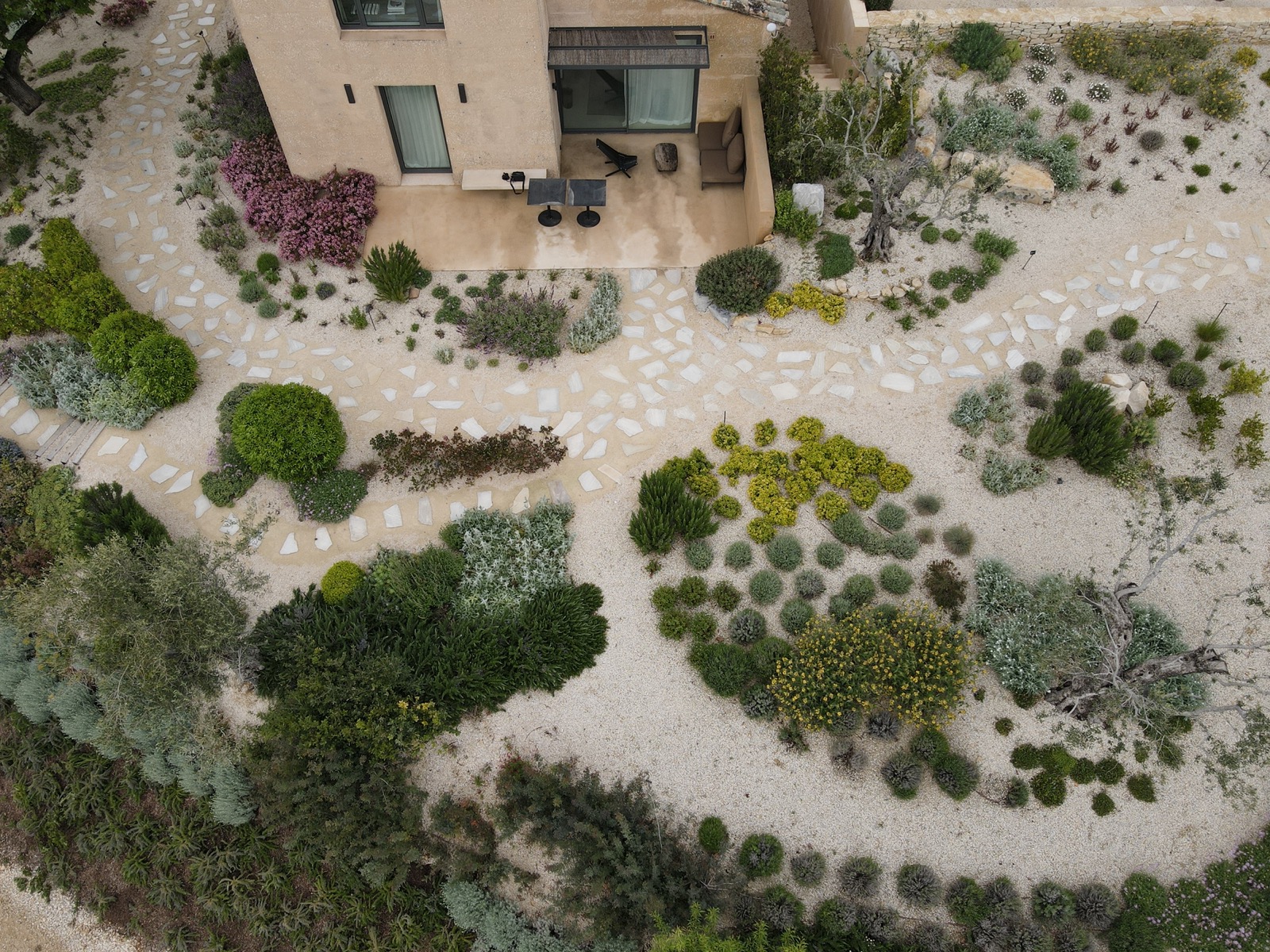 bovenaanzicht tuin design