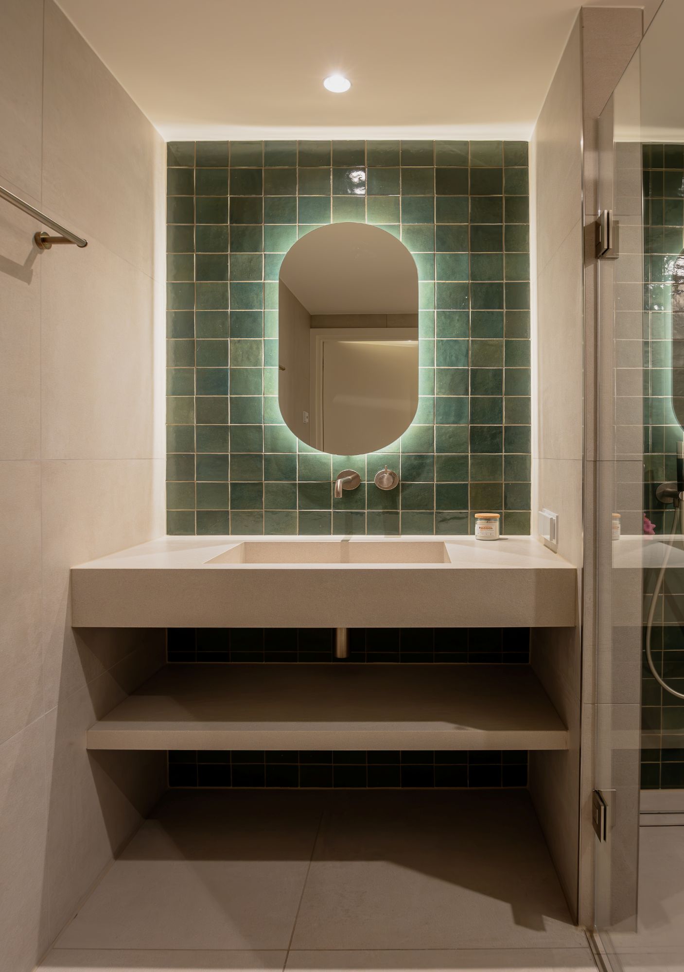 groene badkamer