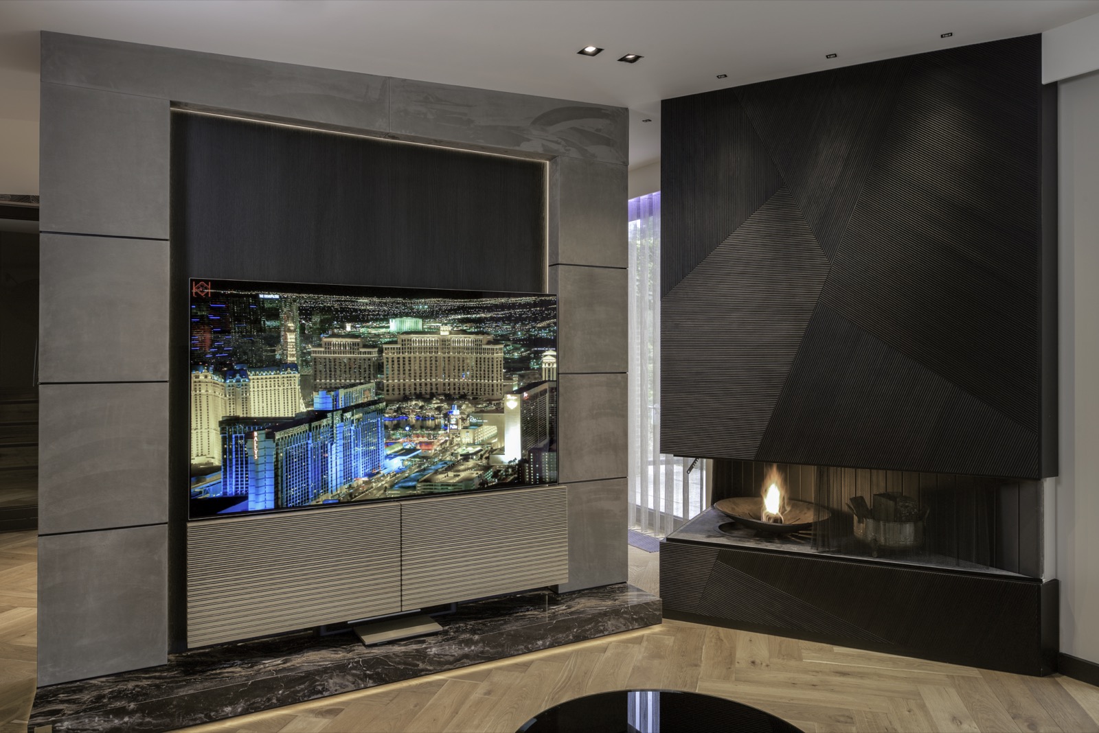 luxe meubel met haard