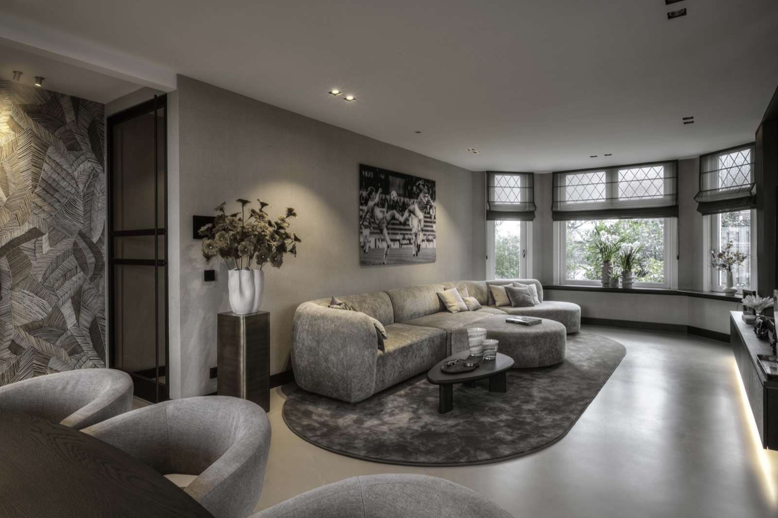 woonkamer met luxe interieur