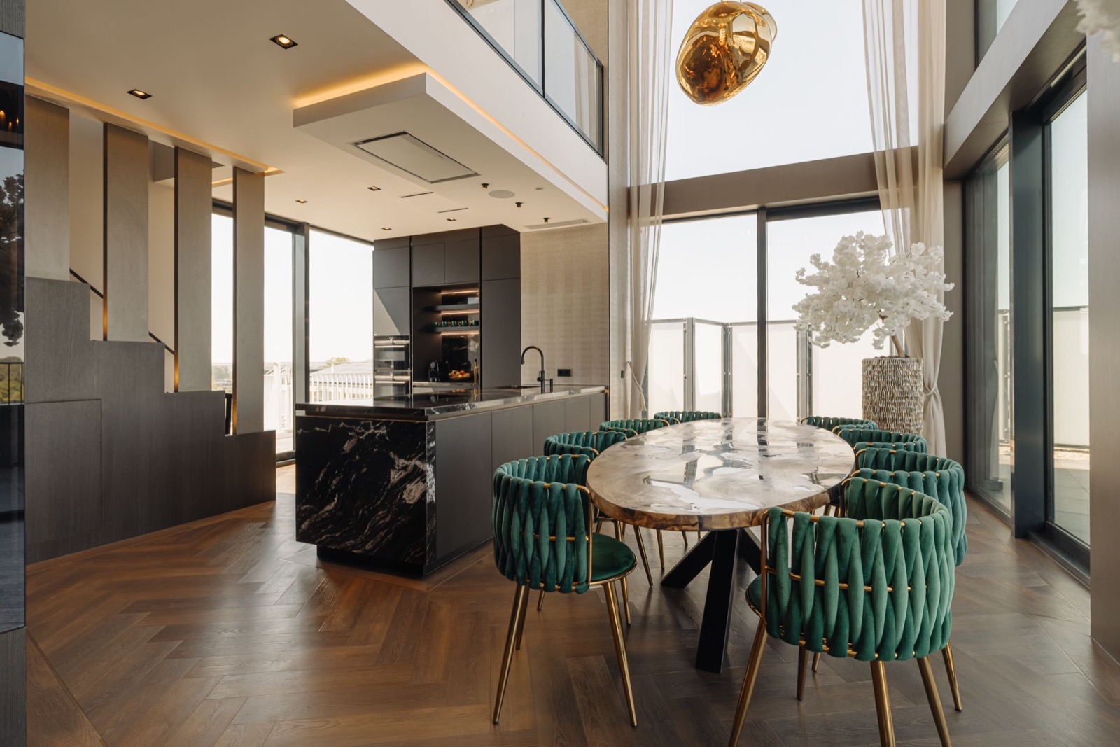 luxe interieur eetkamer