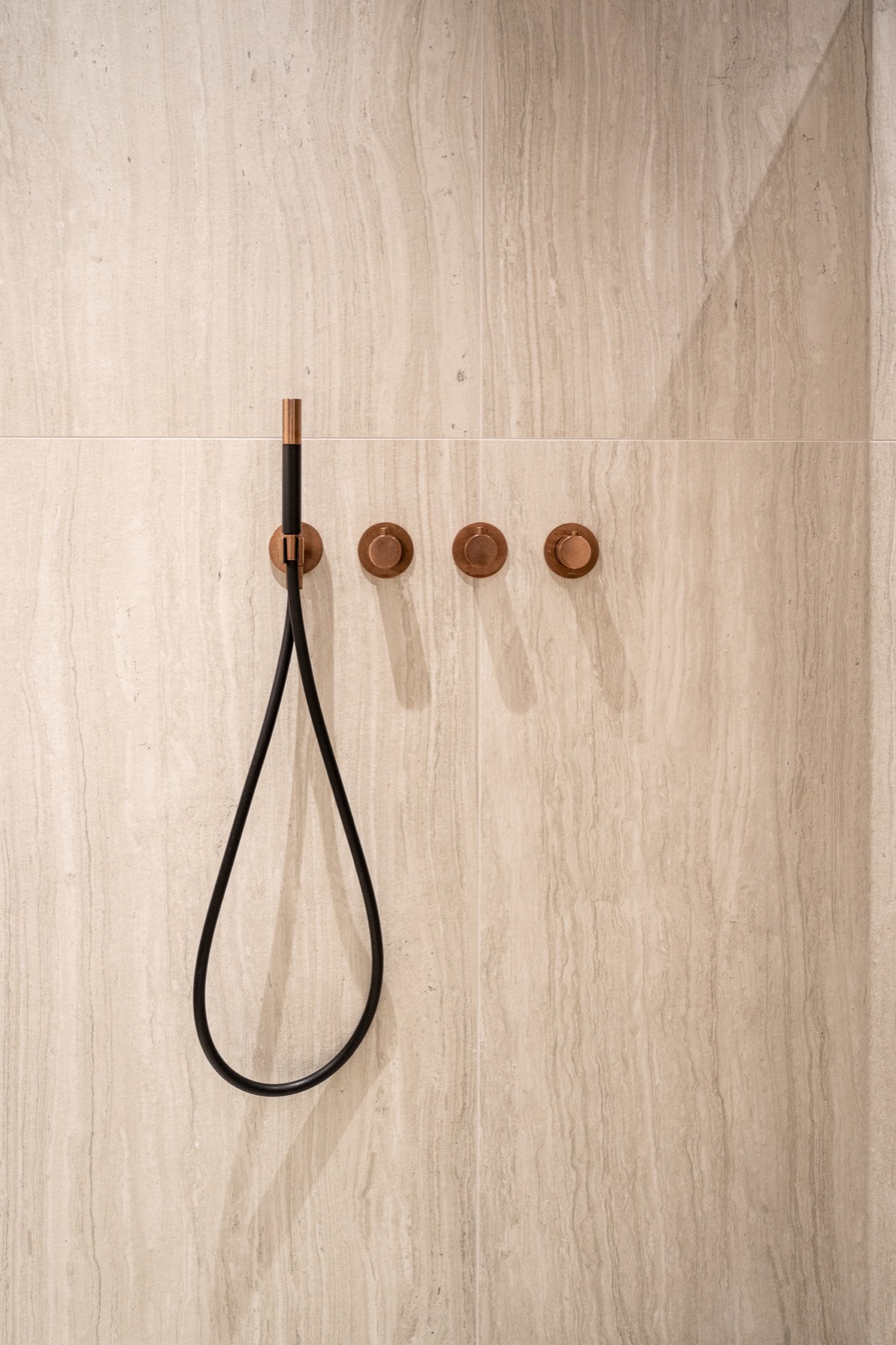 douche met luxe kraan