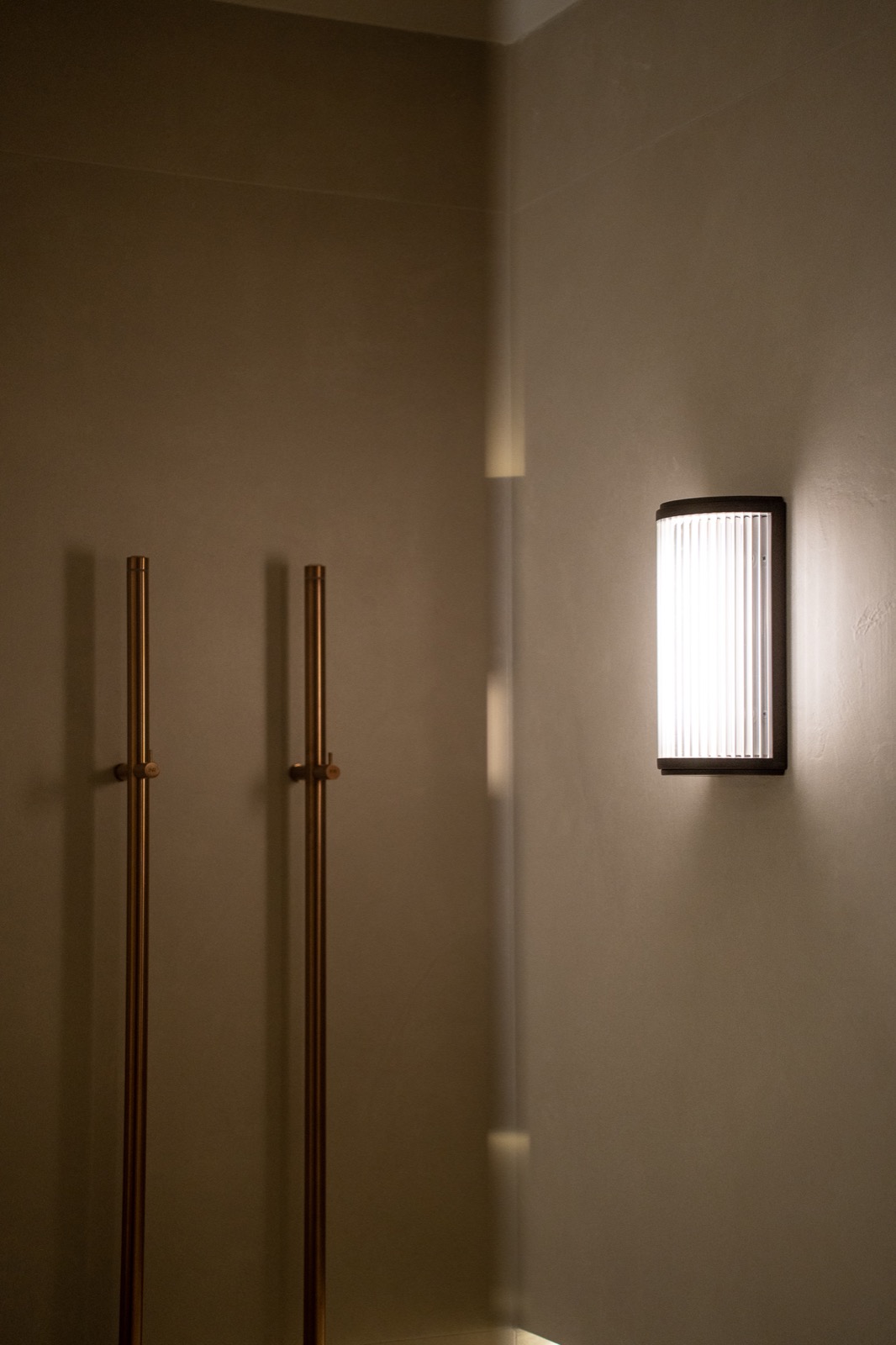 wandverlichting in badkamer
