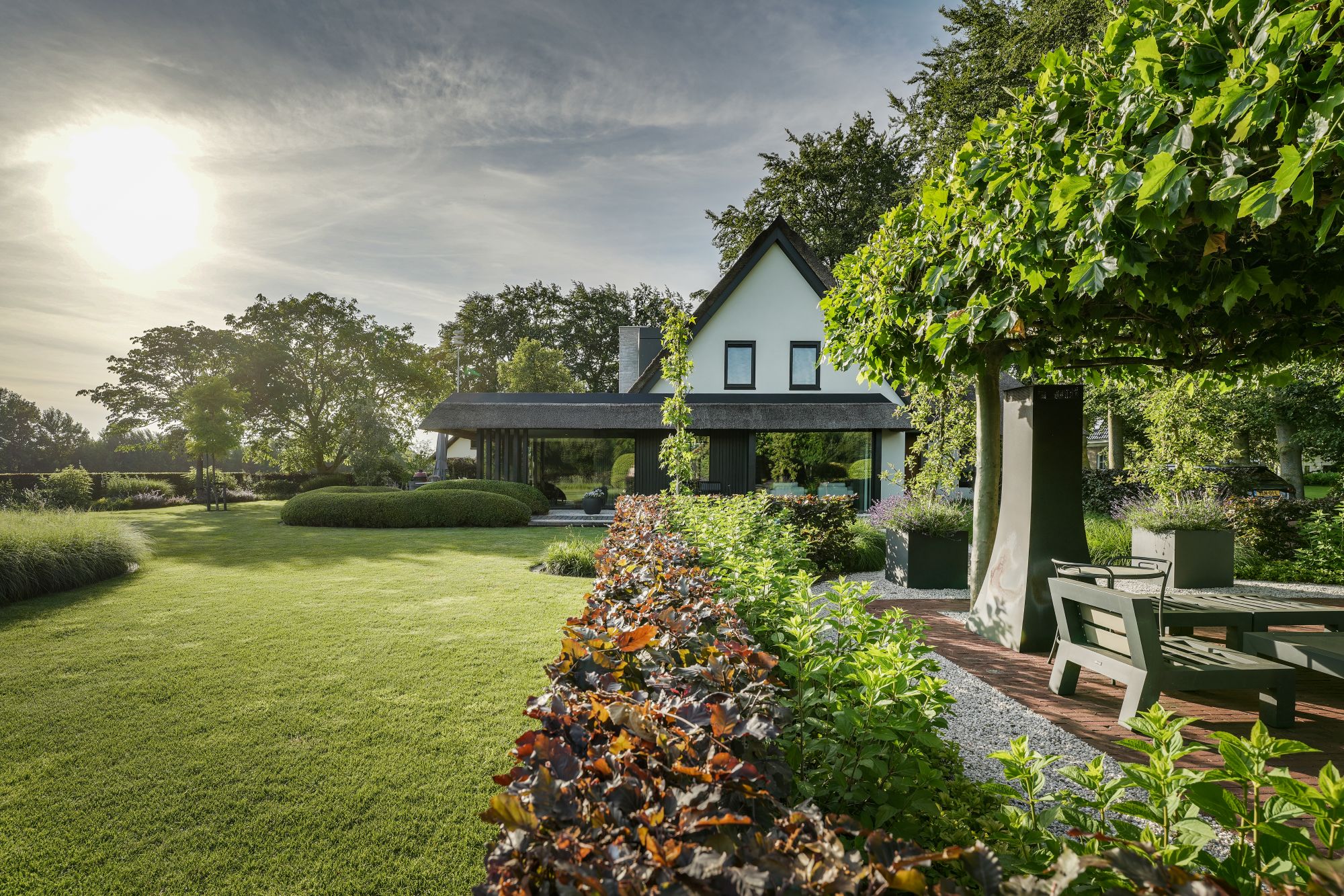 tuin met groen