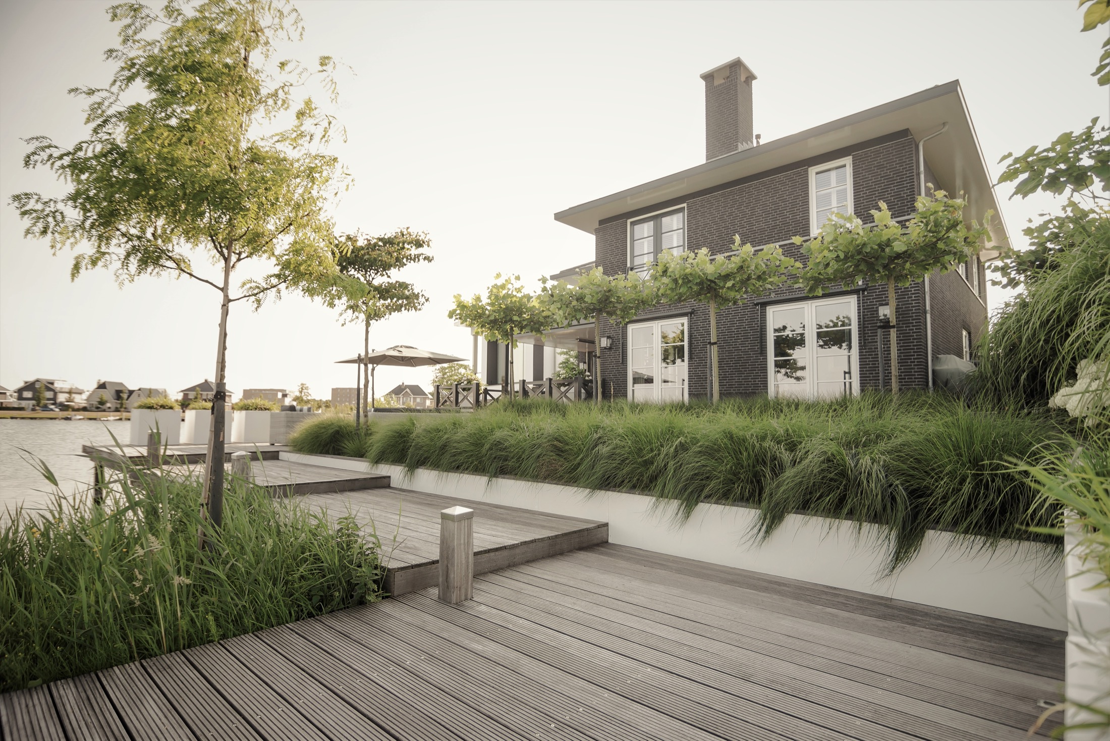 luxe moderne tuin