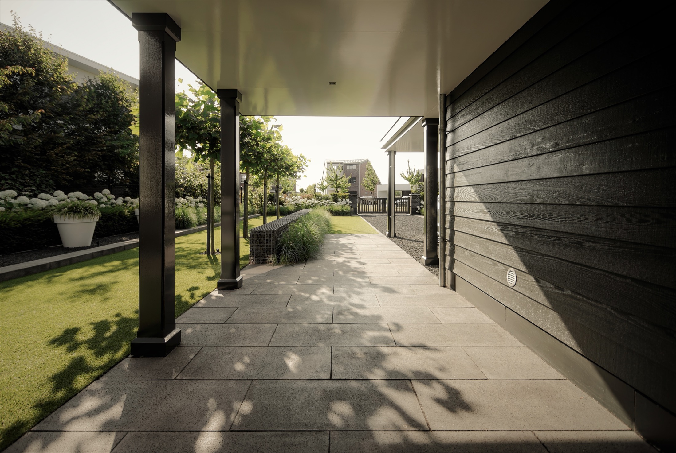 overkapping in luxe tuin