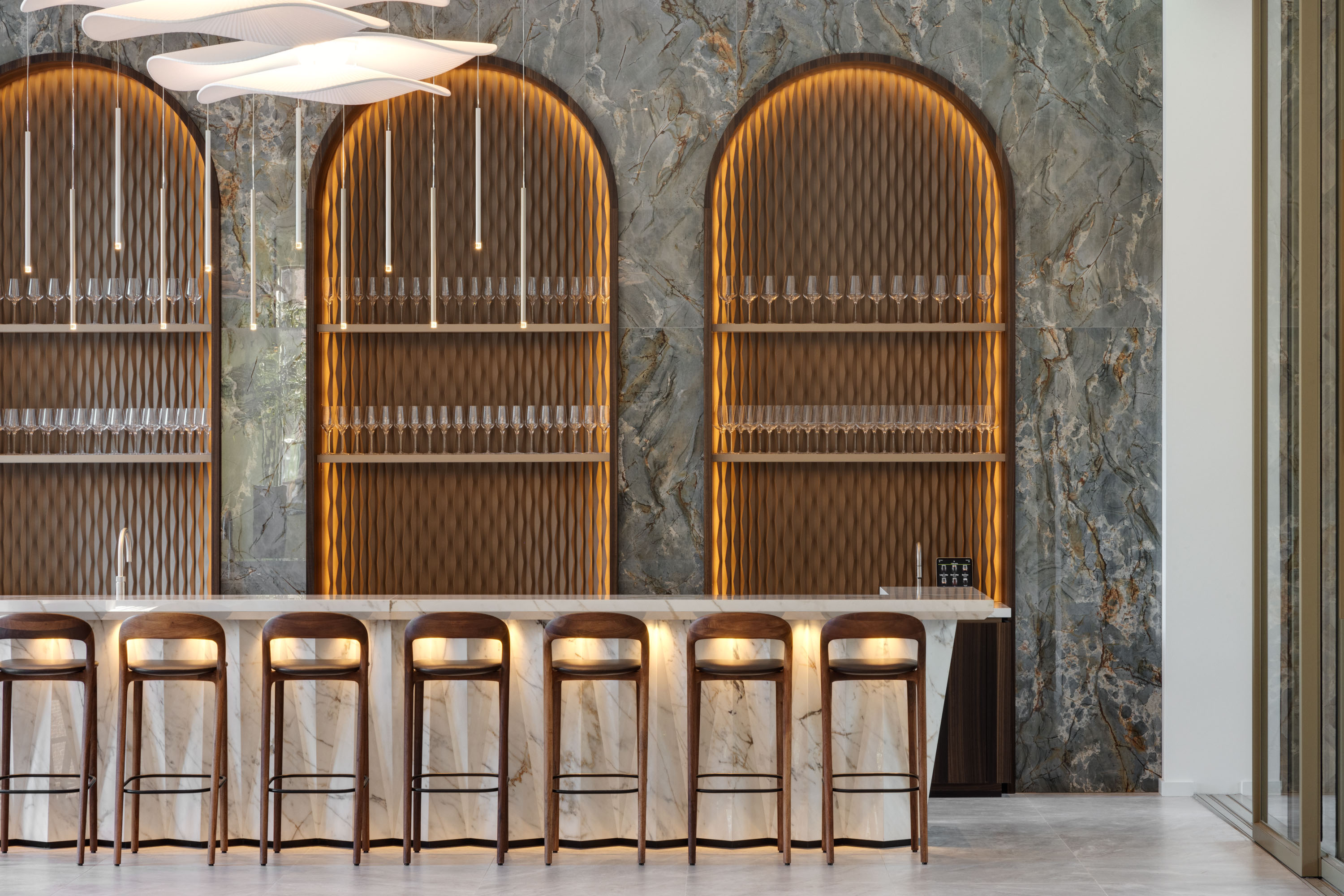 luxe interieur met bar