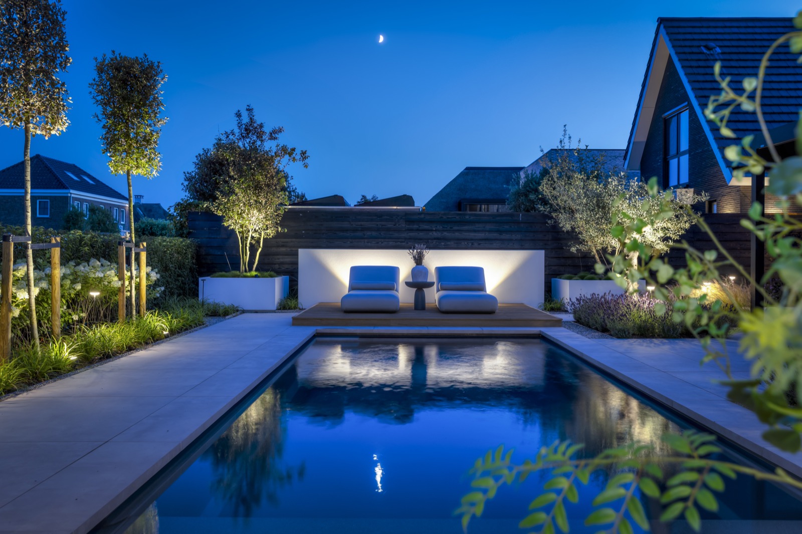 villatuin met luxe zwembad