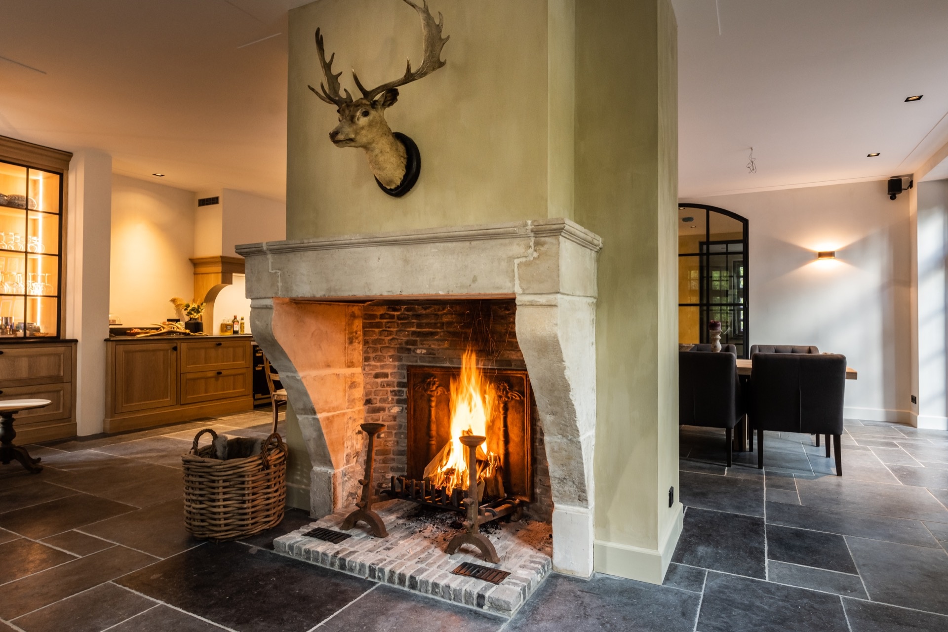 sfeervolle openhaard