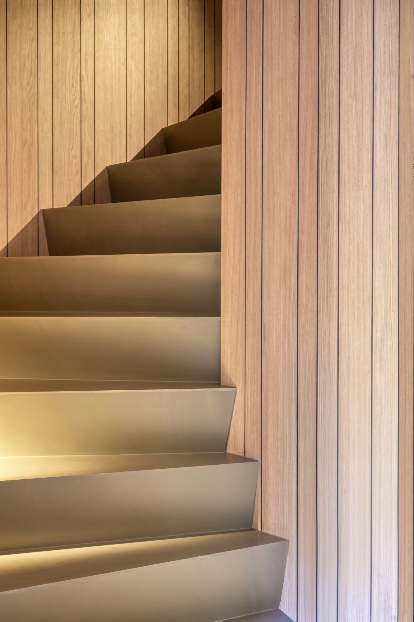 naadloze vloer op trap