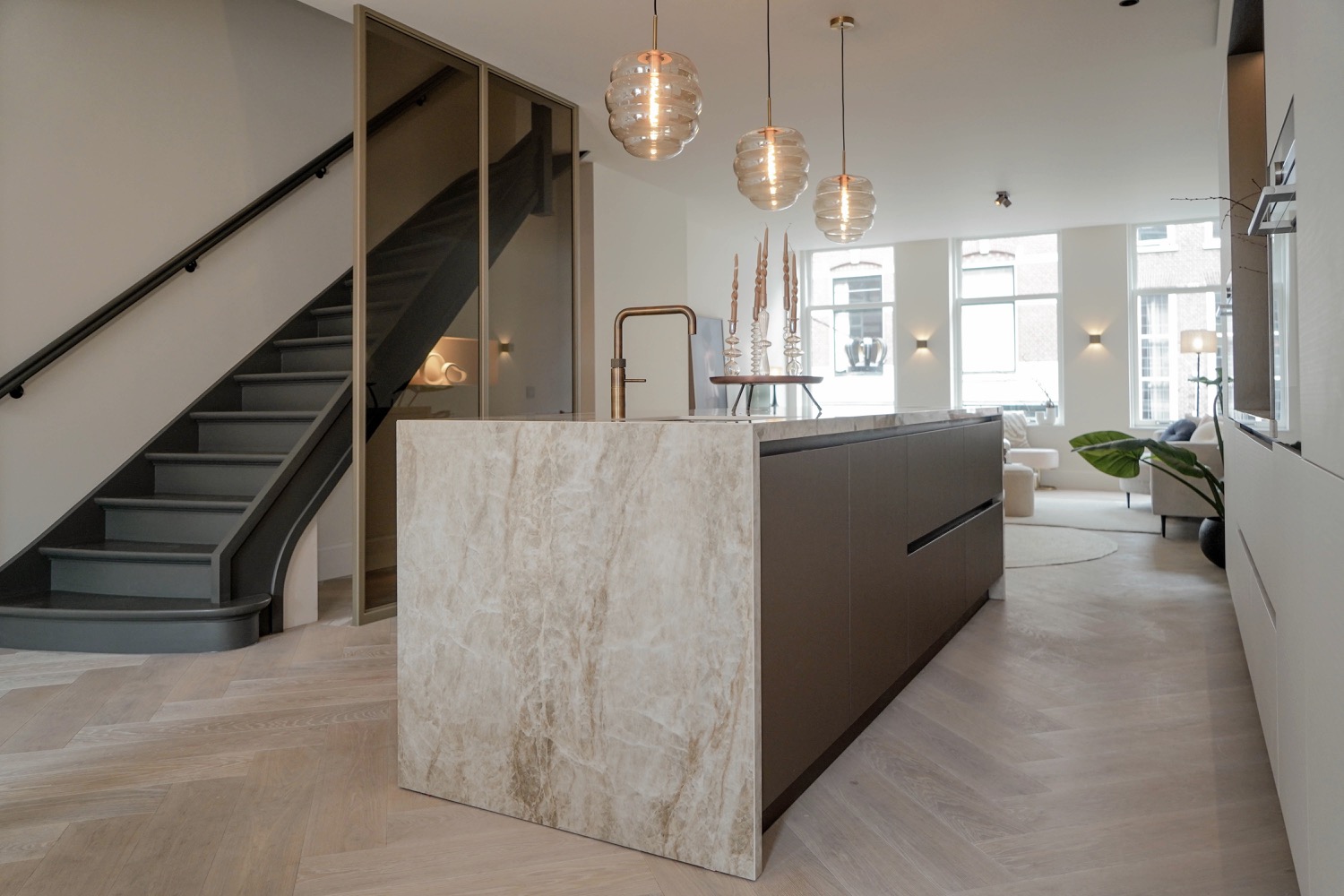 luxe keuken met eiland